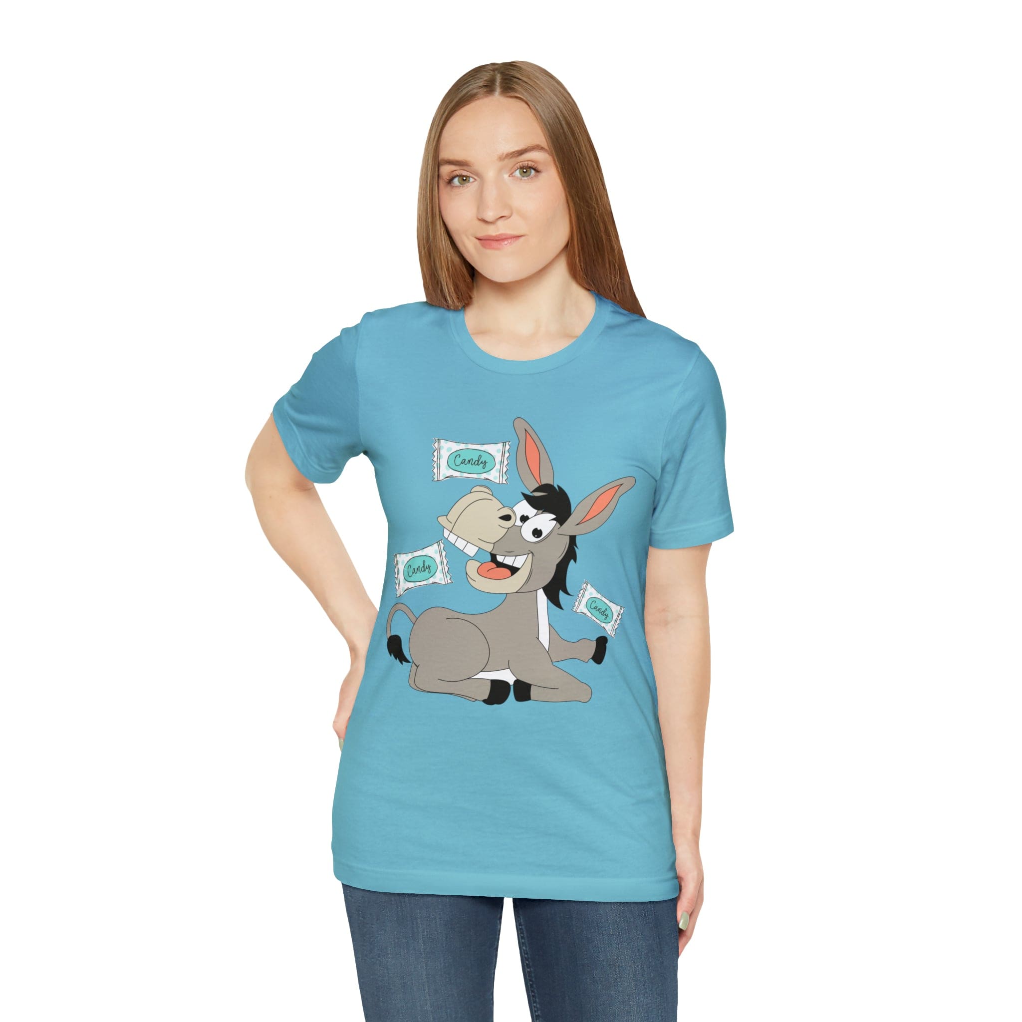 Printify T-Shirt Candy Ass (Donkey) - Unisex Jersey Short Sleeve Tee