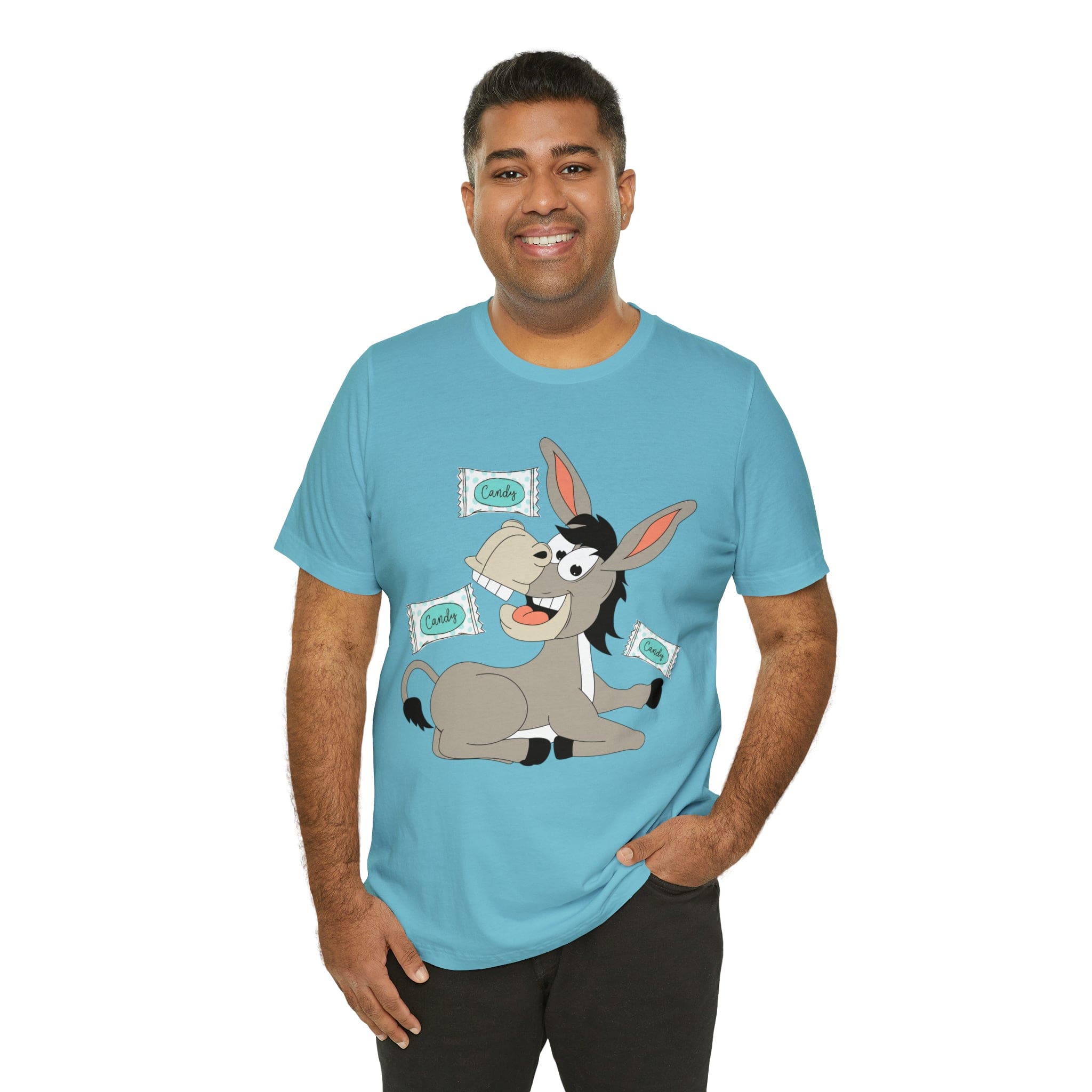 Printify T-Shirt Candy Ass (Donkey) - Unisex Jersey Short Sleeve Tee