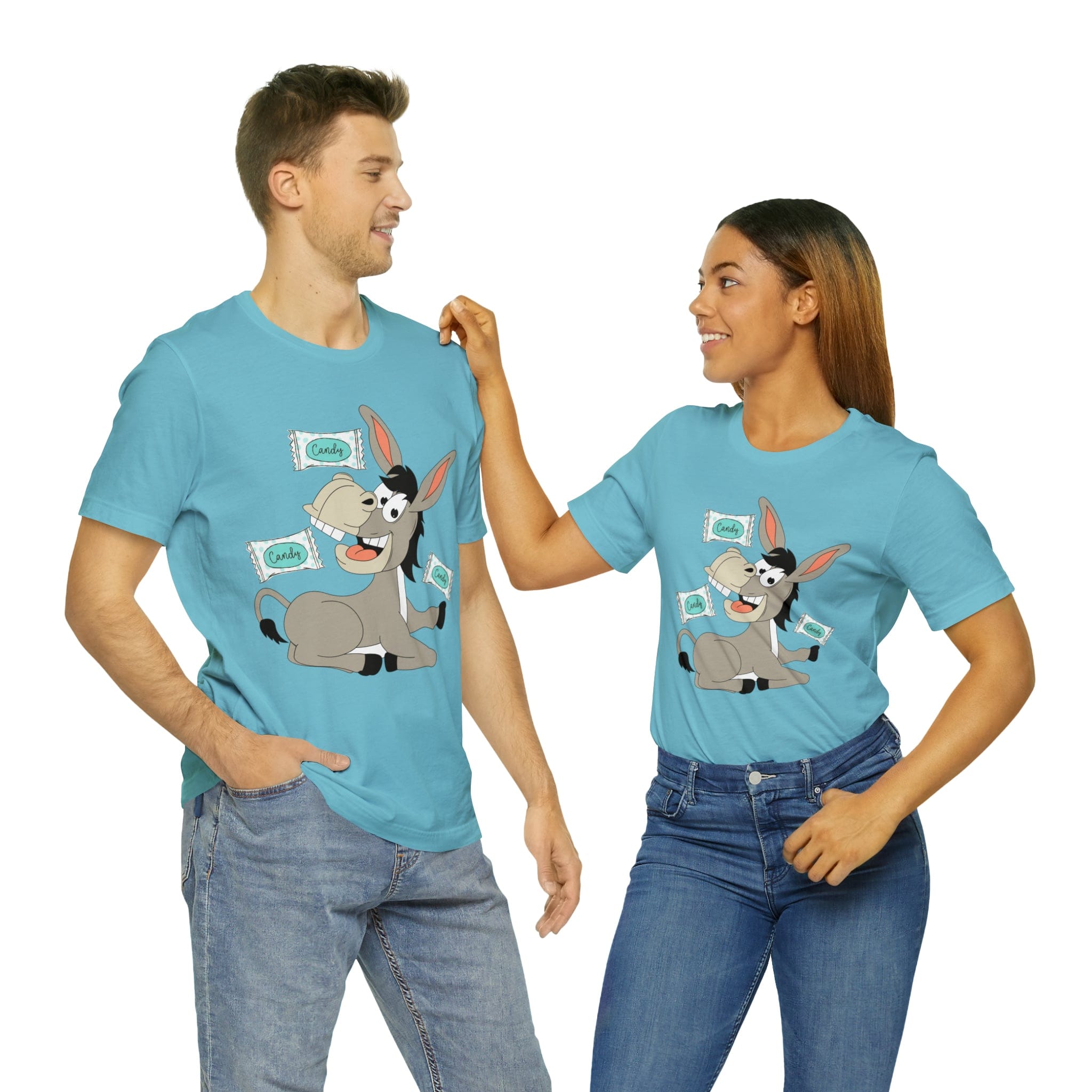 Printify T-Shirt Candy Ass (Donkey) - Unisex Jersey Short Sleeve Tee