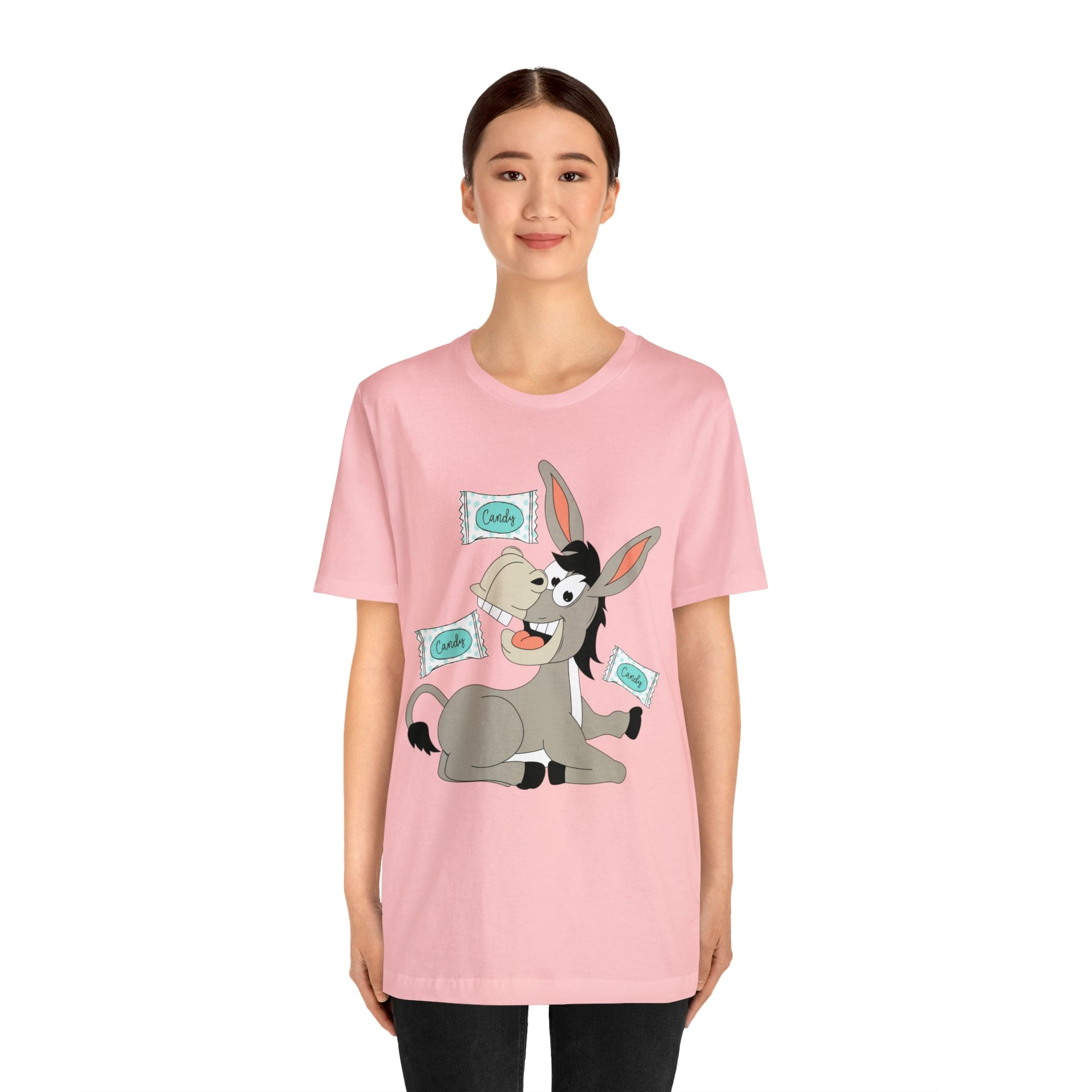 Printify T-Shirt Candy Ass (Donkey) - Unisex Jersey Short Sleeve Tee