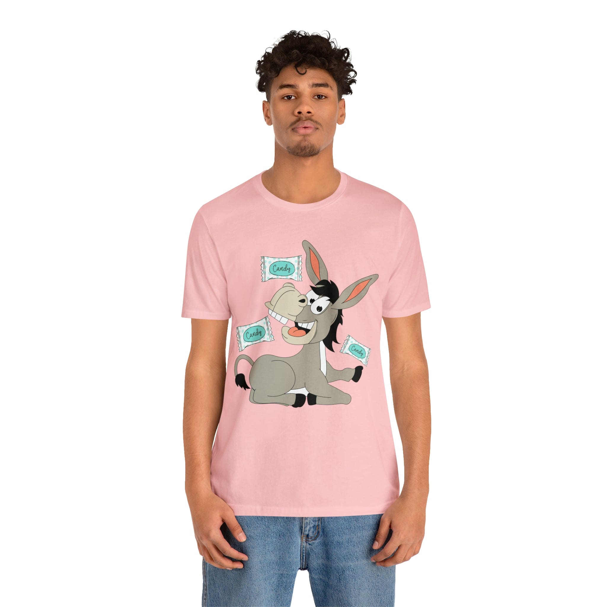 Printify T-Shirt Candy Ass (Donkey) - Unisex Jersey Short Sleeve Tee
