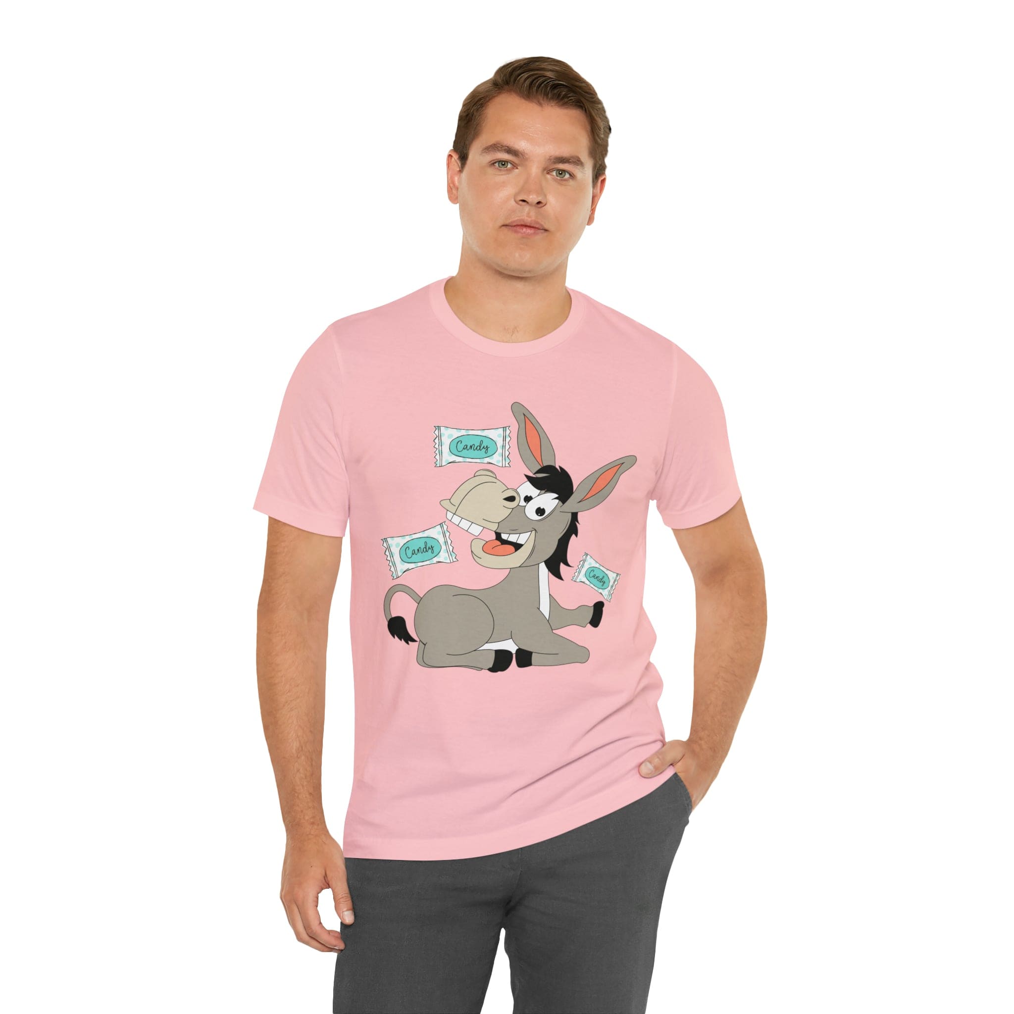 Printify T-Shirt Candy Ass (Donkey) - Unisex Jersey Short Sleeve Tee