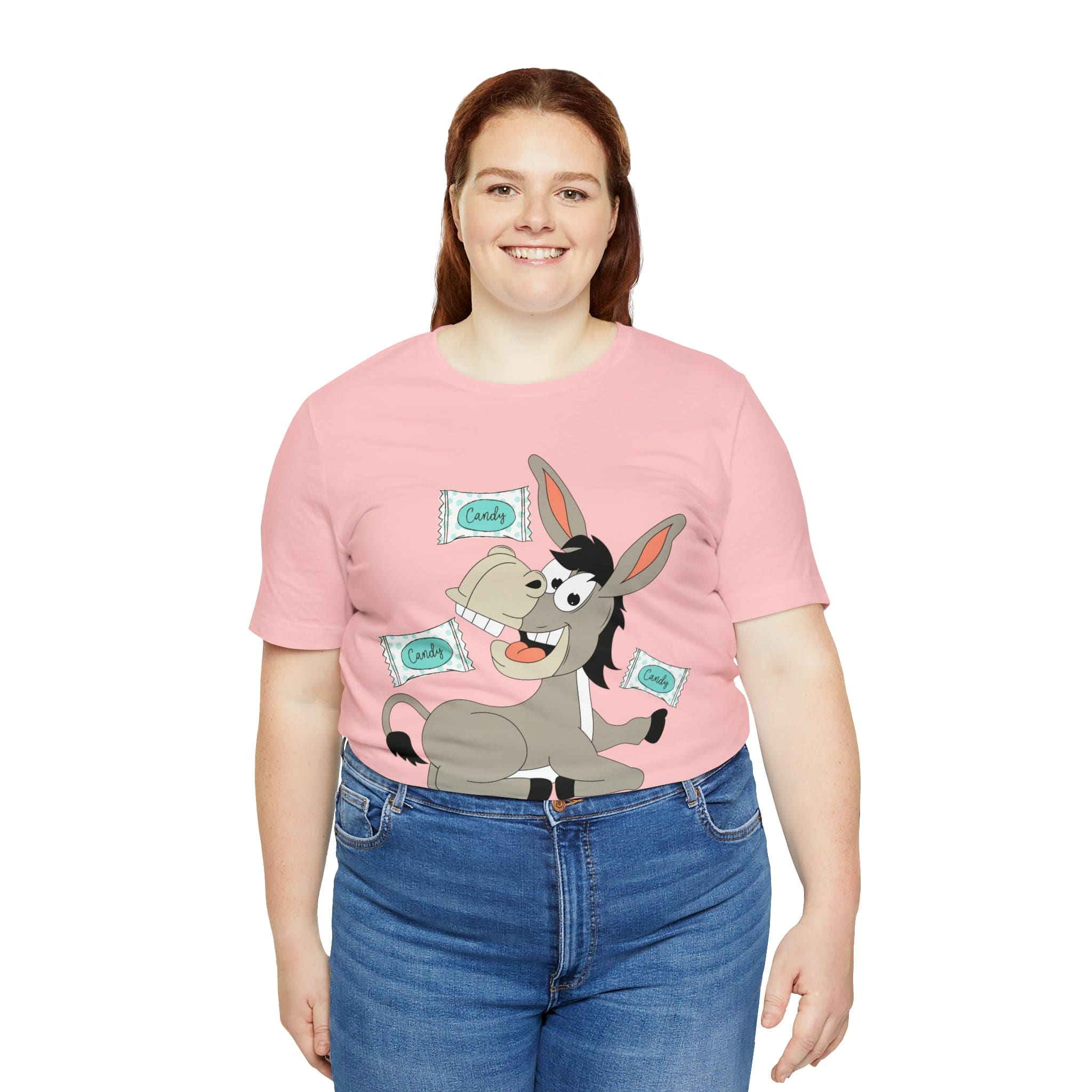 Printify T-Shirt Candy Ass (Donkey) - Unisex Jersey Short Sleeve Tee