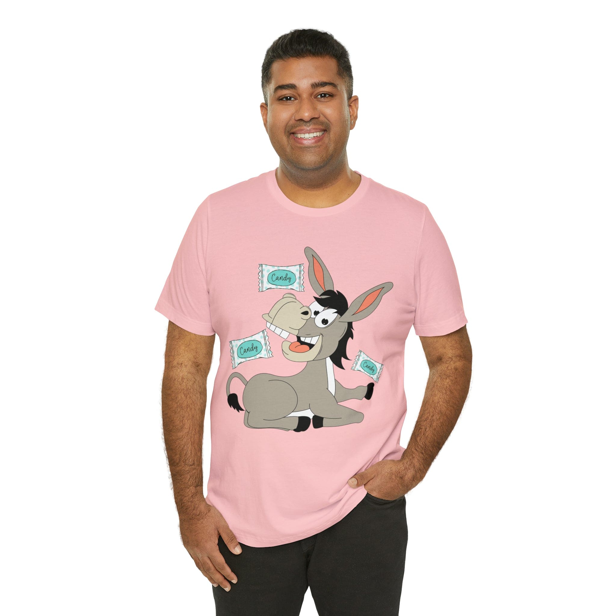 Printify T-Shirt Candy Ass (Donkey) - Unisex Jersey Short Sleeve Tee