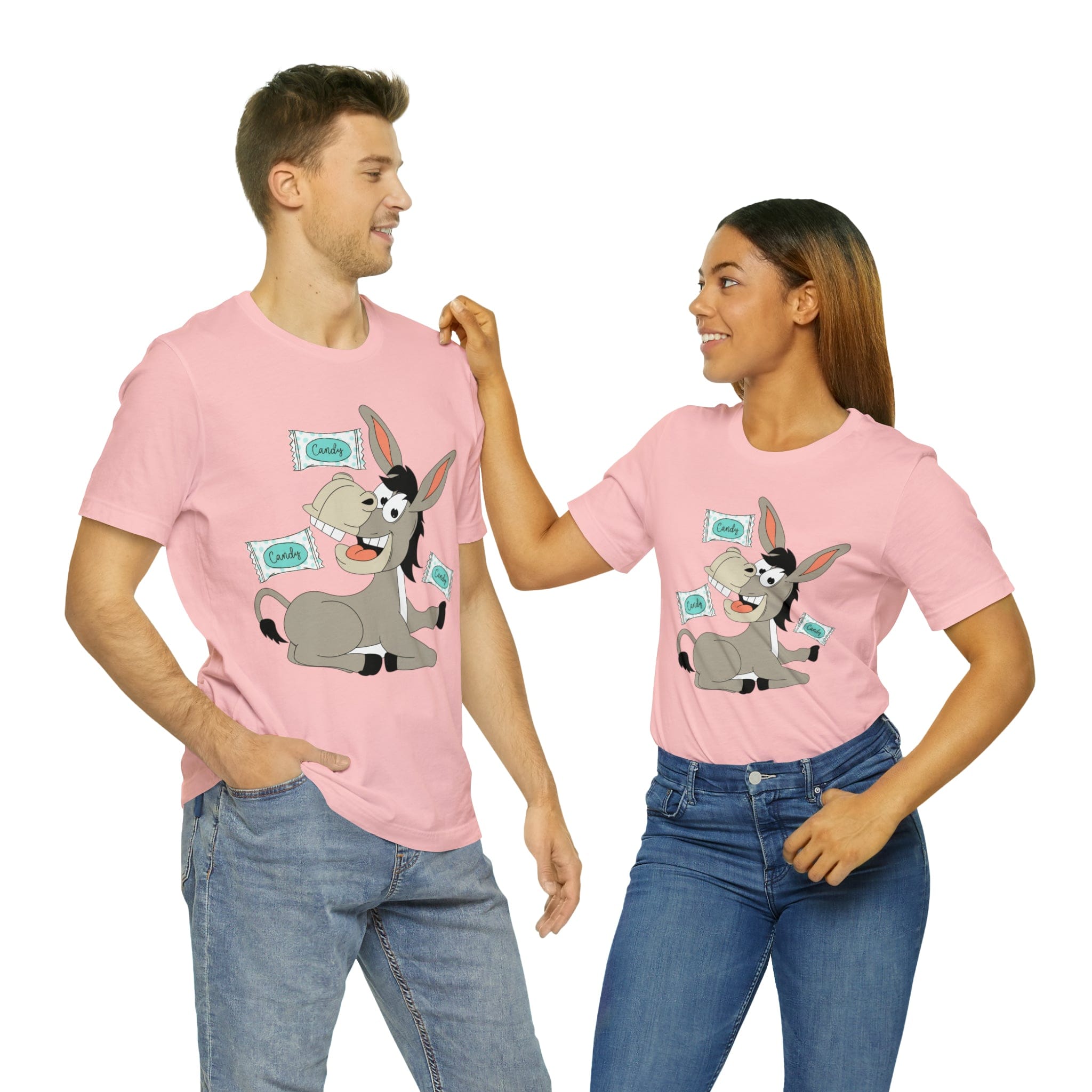 Printify T-Shirt Candy Ass (Donkey) - Unisex Jersey Short Sleeve Tee
