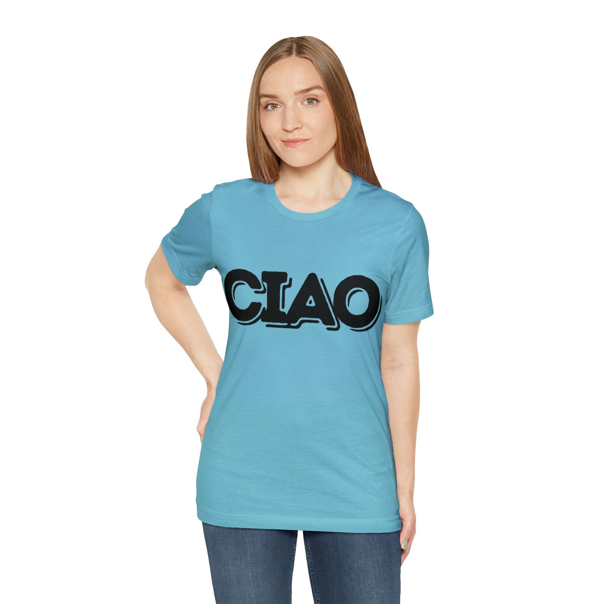 Printify T-Shirt Ciao! Italian Unisex Jersey Short Sleeve Tee