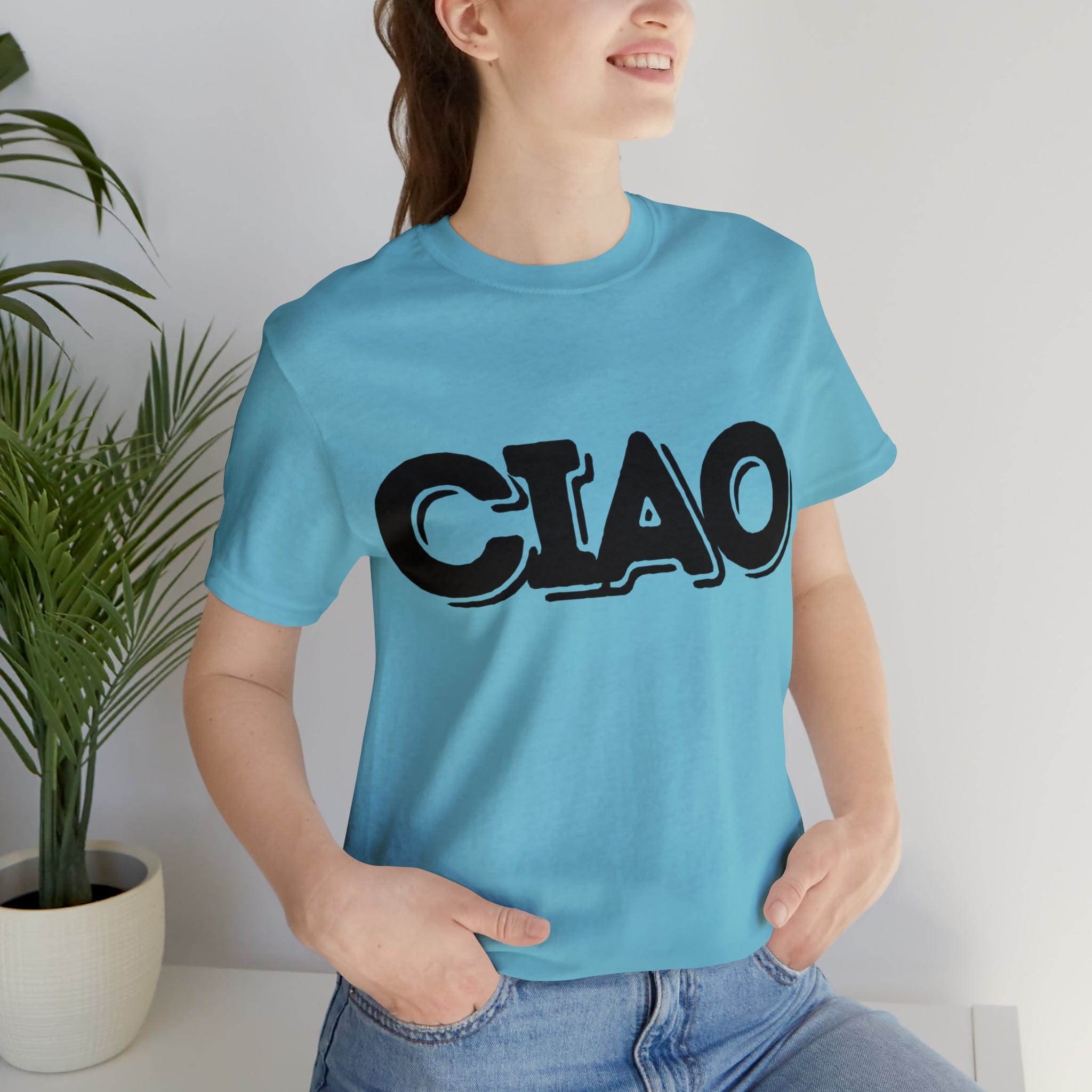 Printify T-Shirt Ciao! Italian Unisex Jersey Short Sleeve Tee