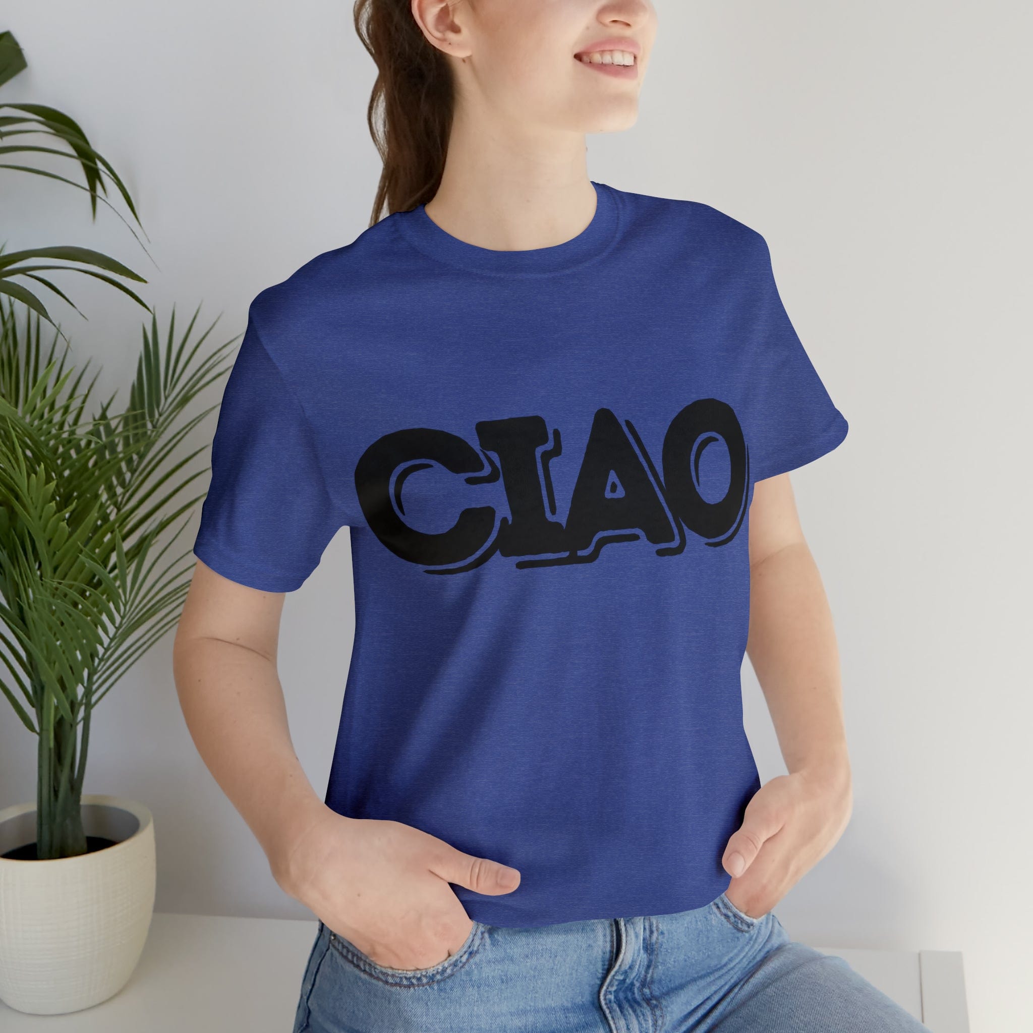 Printify T-Shirt Ciao! Italian Unisex Jersey Short Sleeve Tee