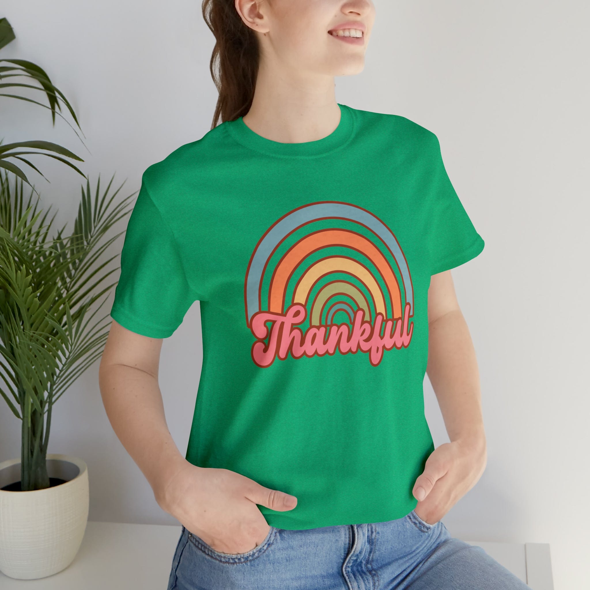 Printify T-Shirt Heather Kelly / L Copy of Howdy Pumpkin - Unisex Jersey Short Sleeve Tee