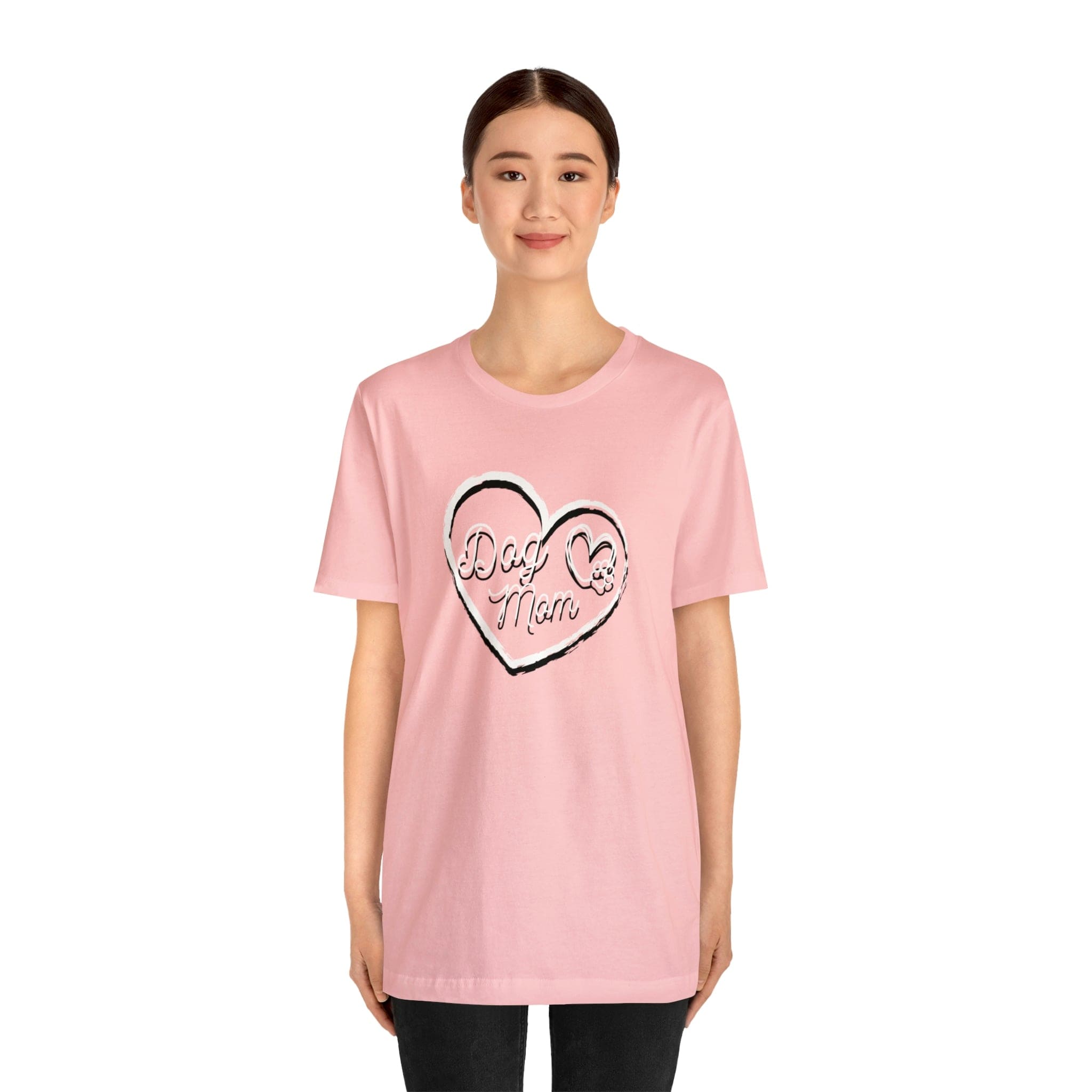 Printify T-Shirt Dog Mom - Unisex Jersey Short Sleeve Tee