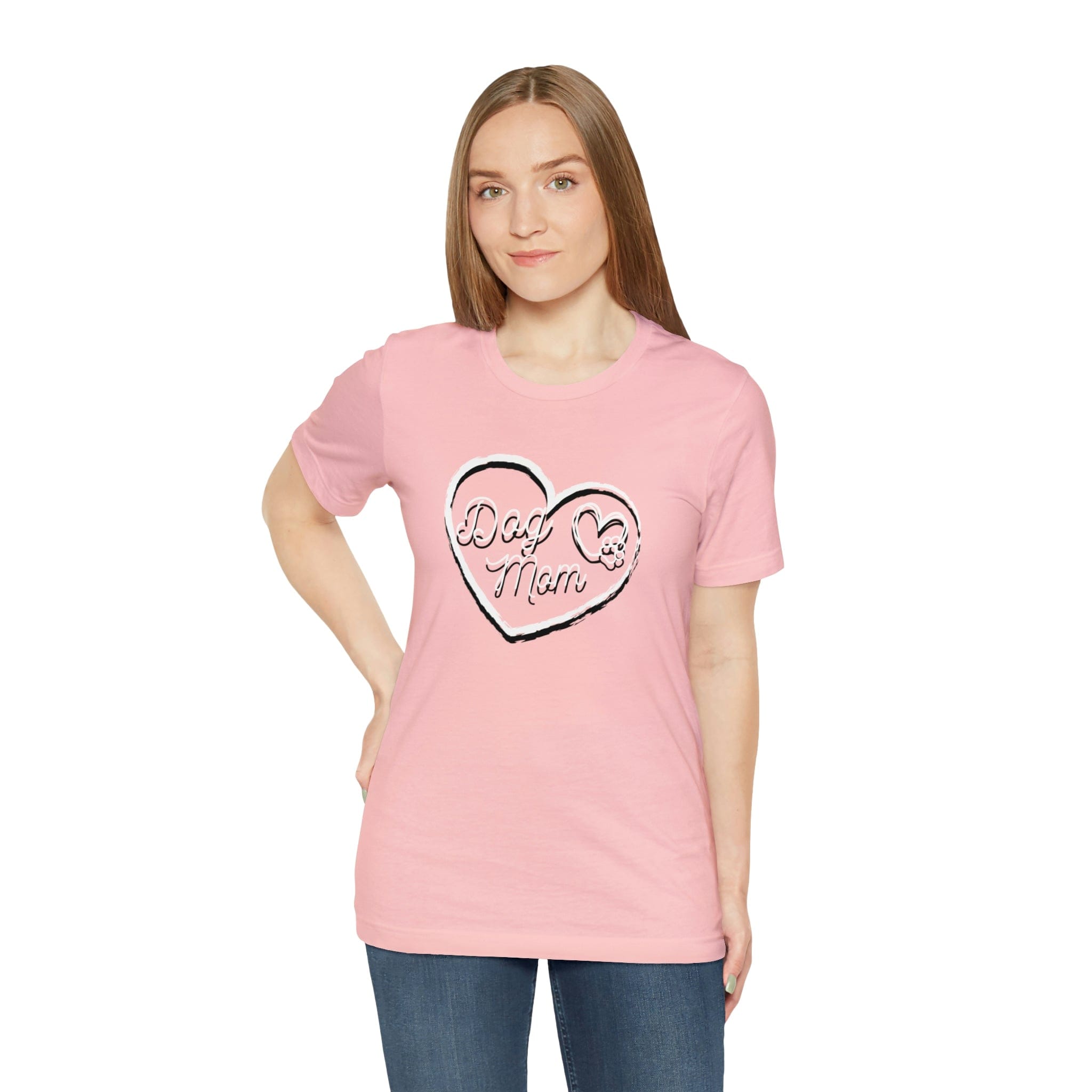 Printify T-Shirt Dog Mom - Unisex Jersey Short Sleeve Tee