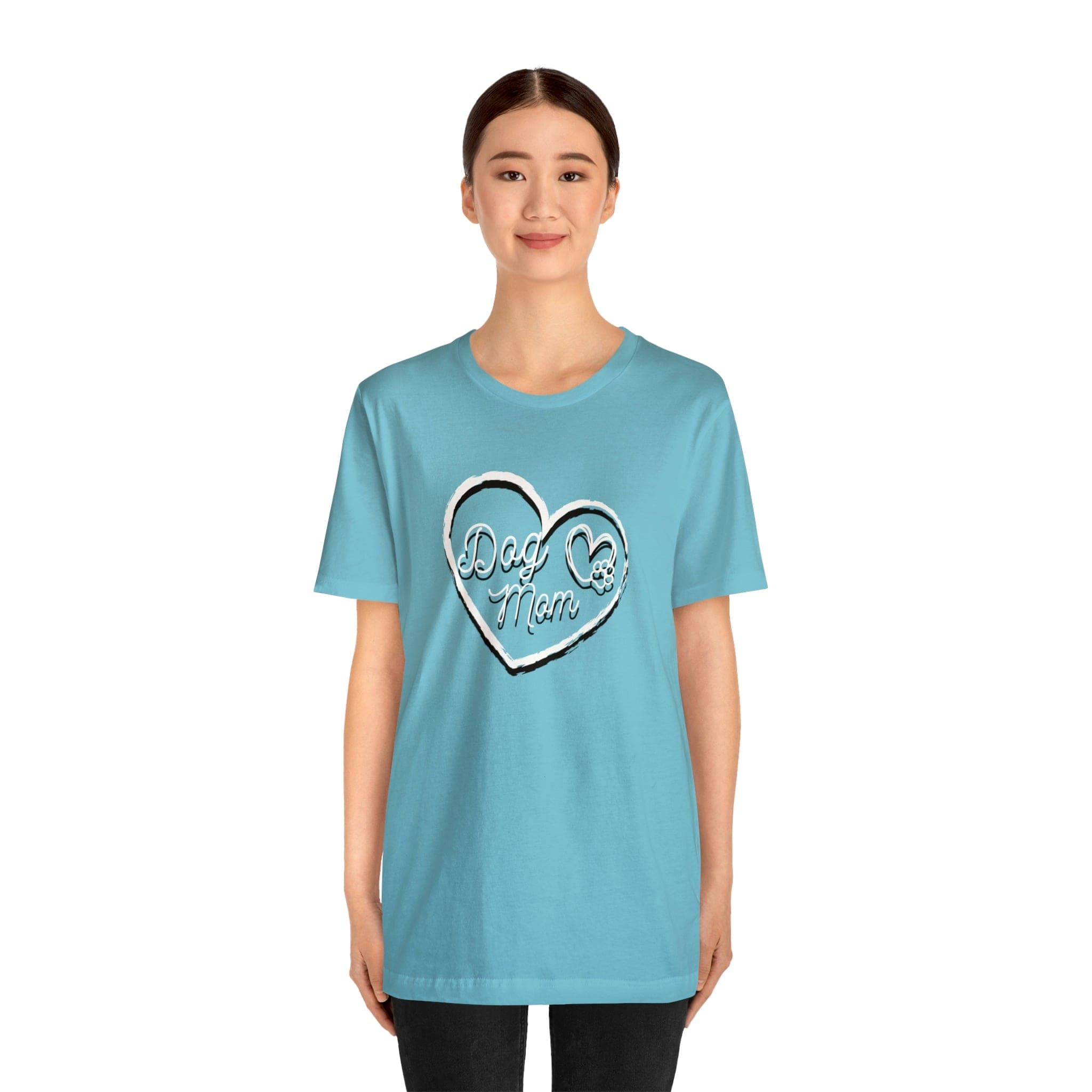 Printify T-Shirt Dog Mom - Unisex Jersey Short Sleeve Tee