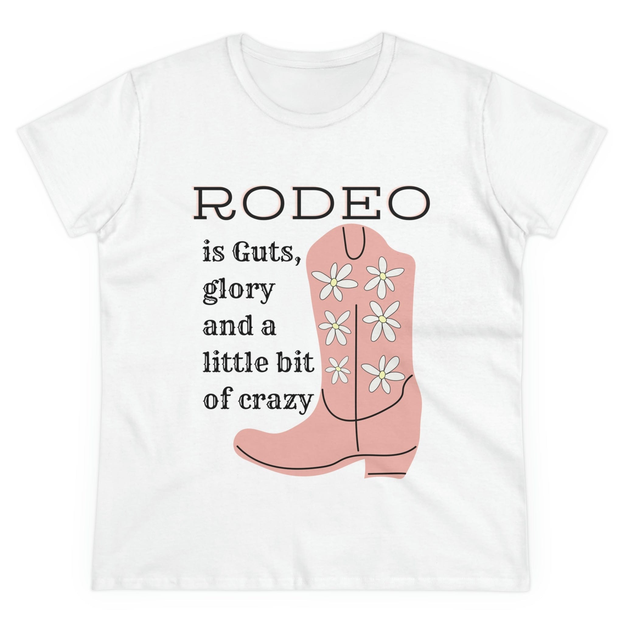 Printify T-Shirt White / S Guts and Glory - Women's Midweight Cotton Tee