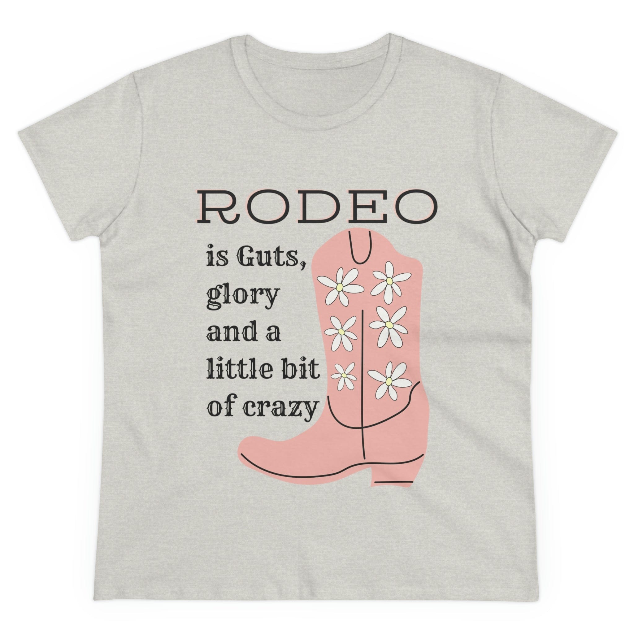 Printify T-Shirt Ash / S Guts and Glory - Women's Midweight Cotton Tee