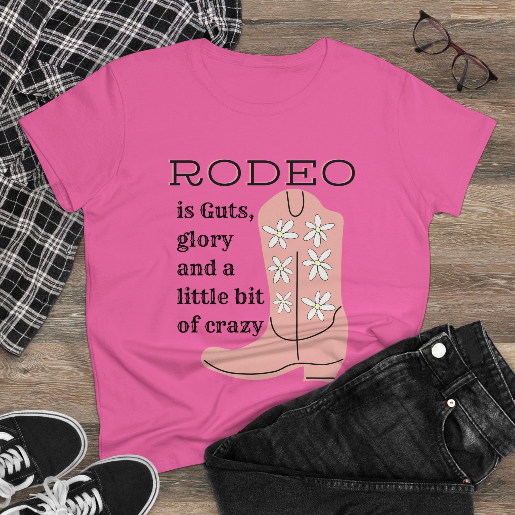 Printify T-Shirt Guts and Glory - Women's Midweight Cotton Tee