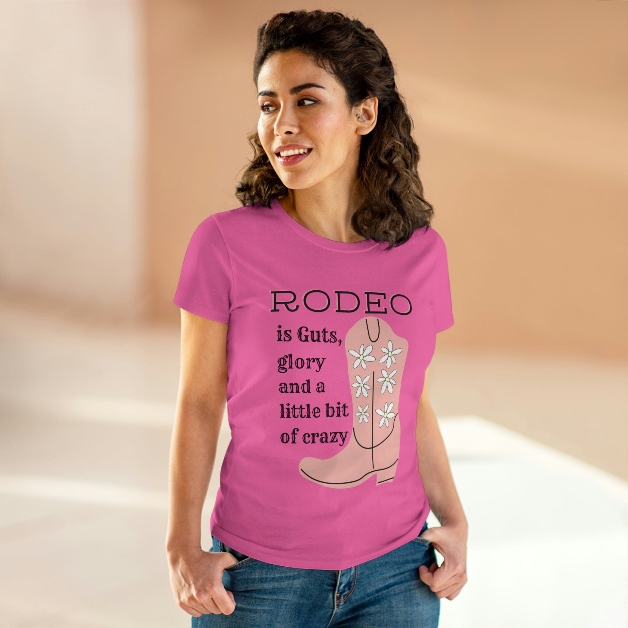 Printify T-Shirt Guts and Glory - Women's Midweight Cotton Tee