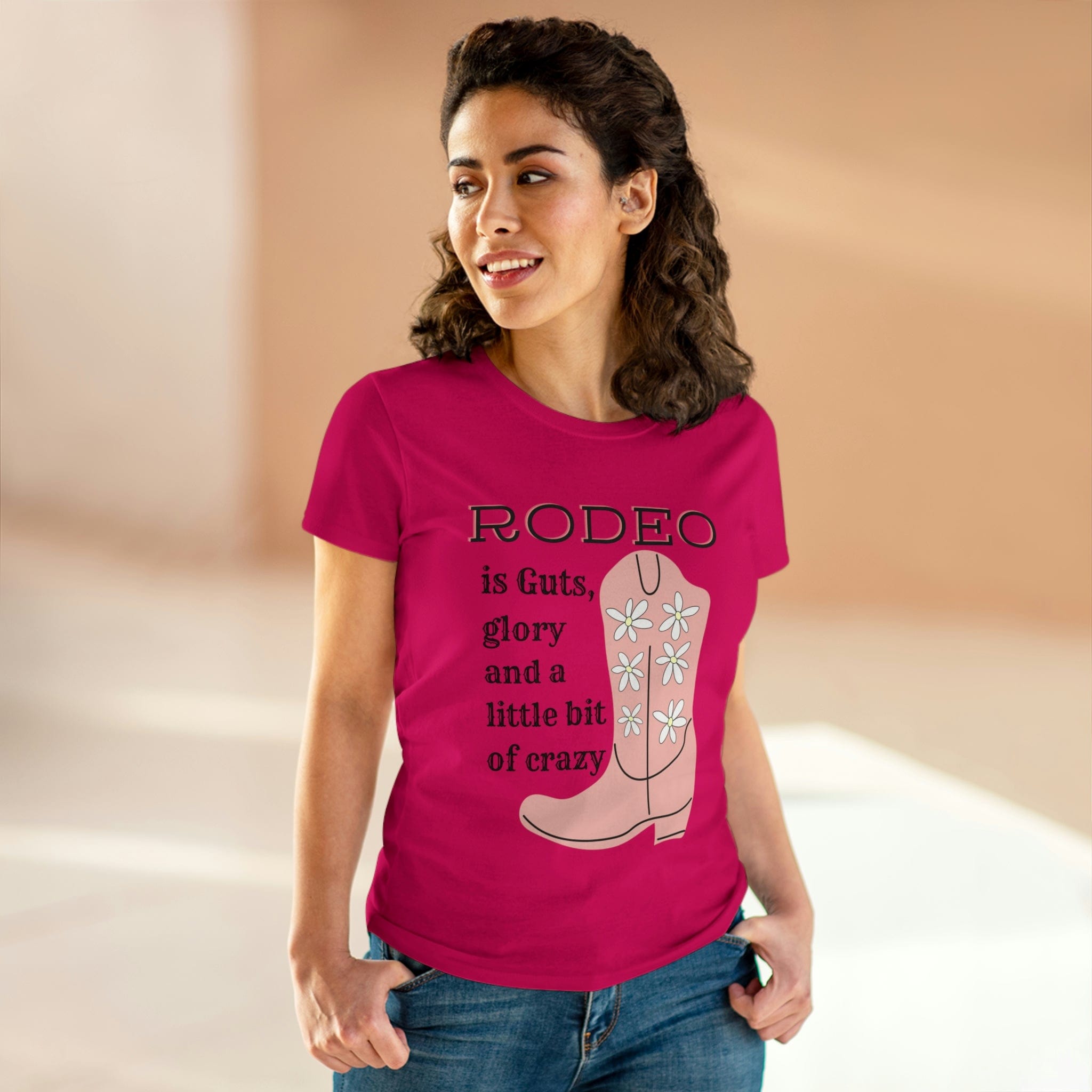 Printify T-Shirt Guts and Glory - Women's Midweight Cotton Tee