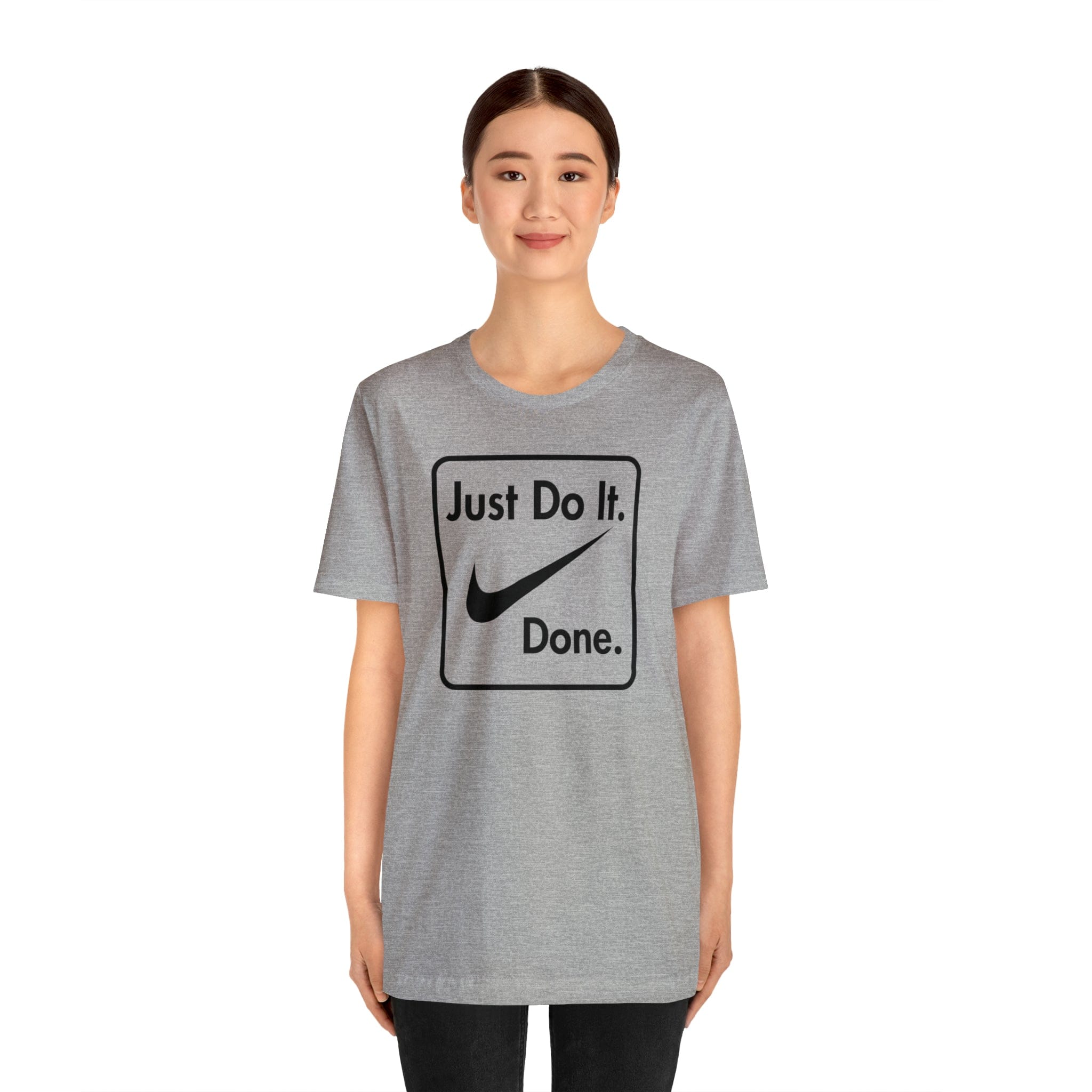 Printify T-Shirt Just Do It - Done - Jersey Short Sleeve Tee