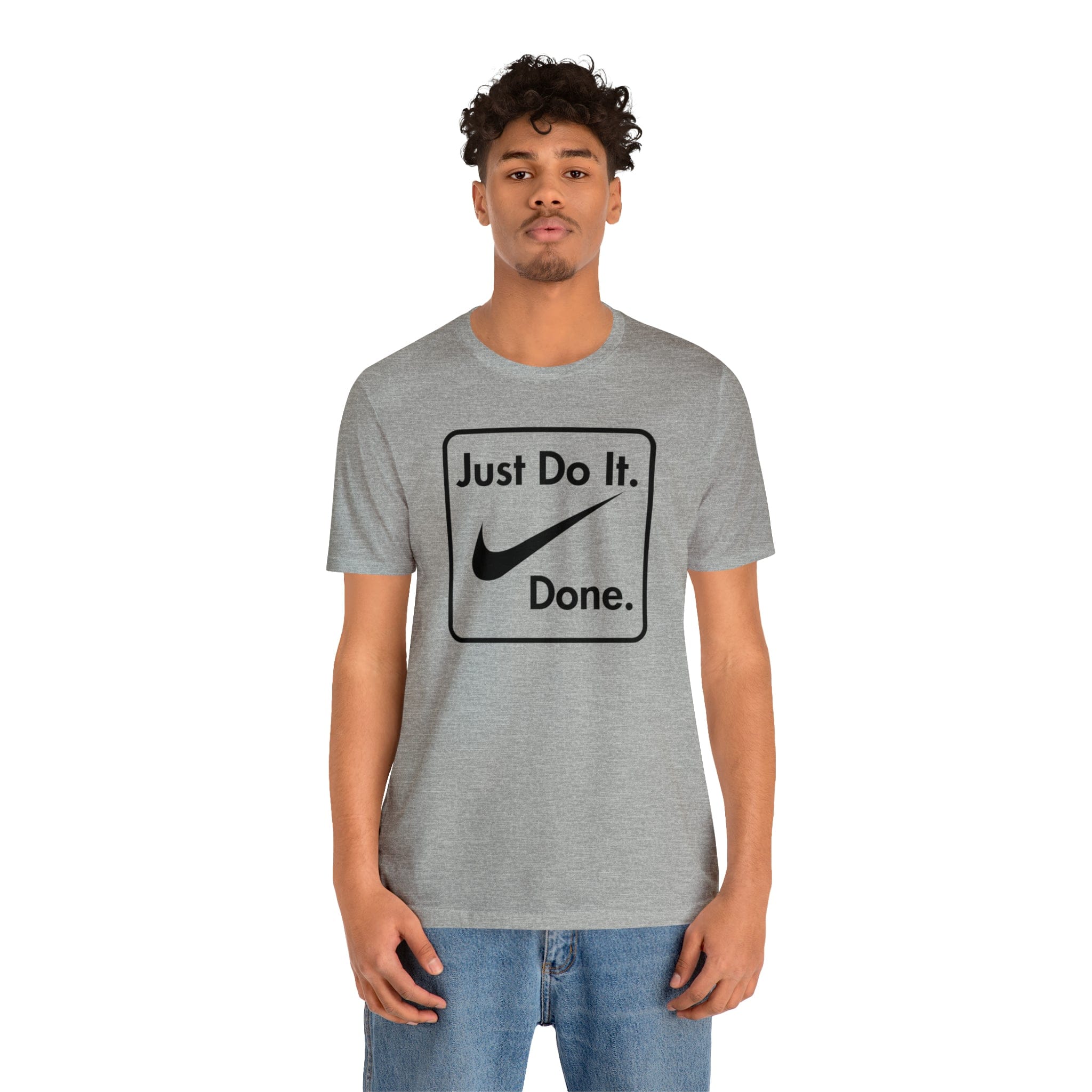 Printify T-Shirt Just Do It - Done - Jersey Short Sleeve Tee