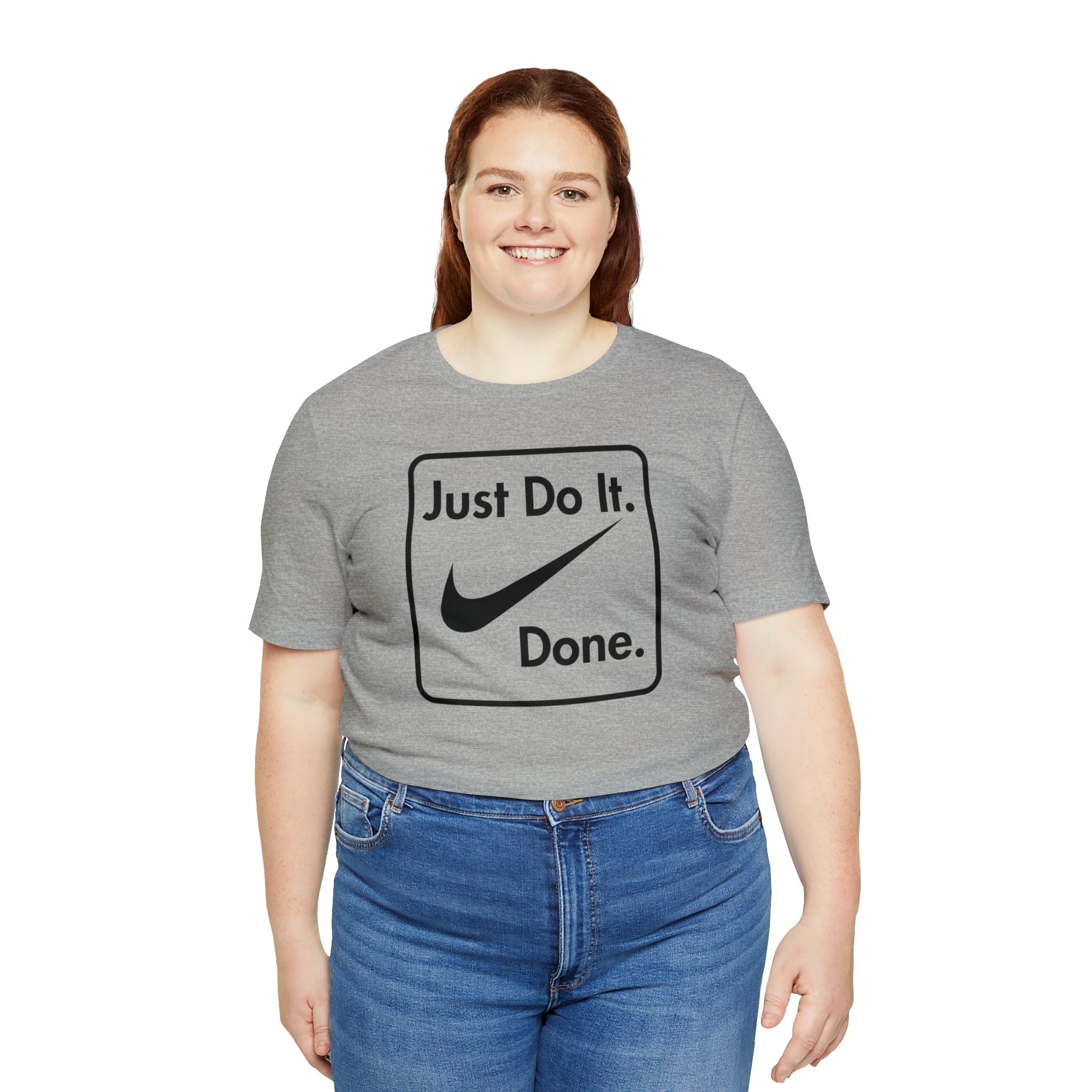Printify T-Shirt Just Do It - Done - Jersey Short Sleeve Tee