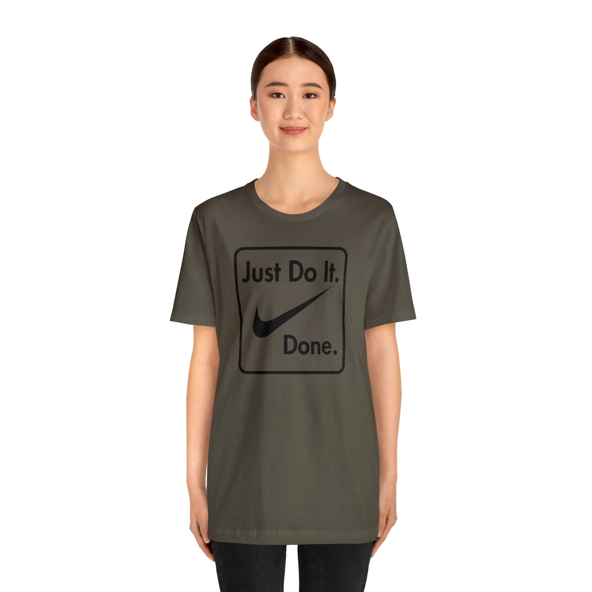 Printify T-Shirt Just Do It - Done - Jersey Short Sleeve Tee