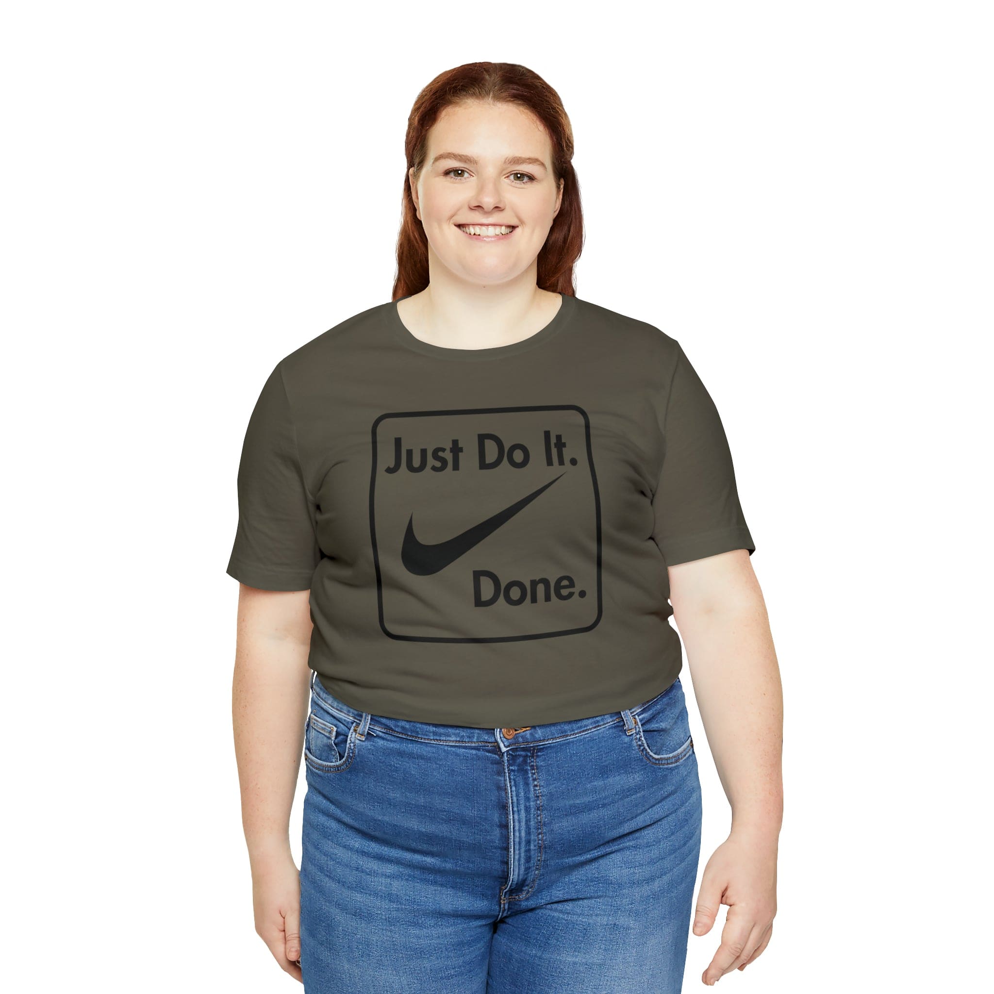 Printify T-Shirt Just Do It - Done - Jersey Short Sleeve Tee