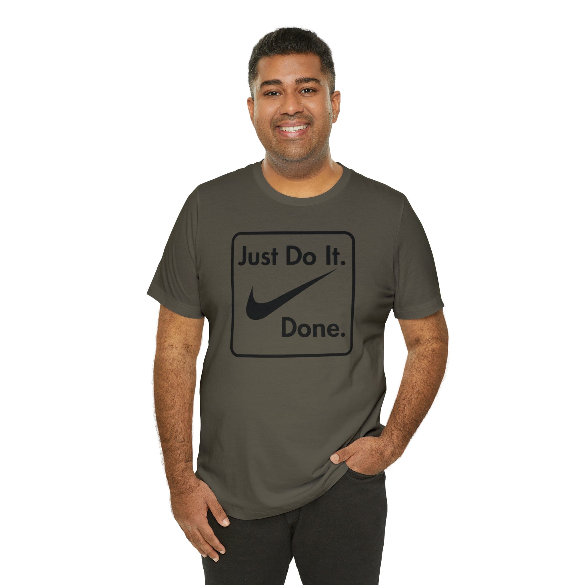 Printify T-Shirt Just Do It - Done - Jersey Short Sleeve Tee
