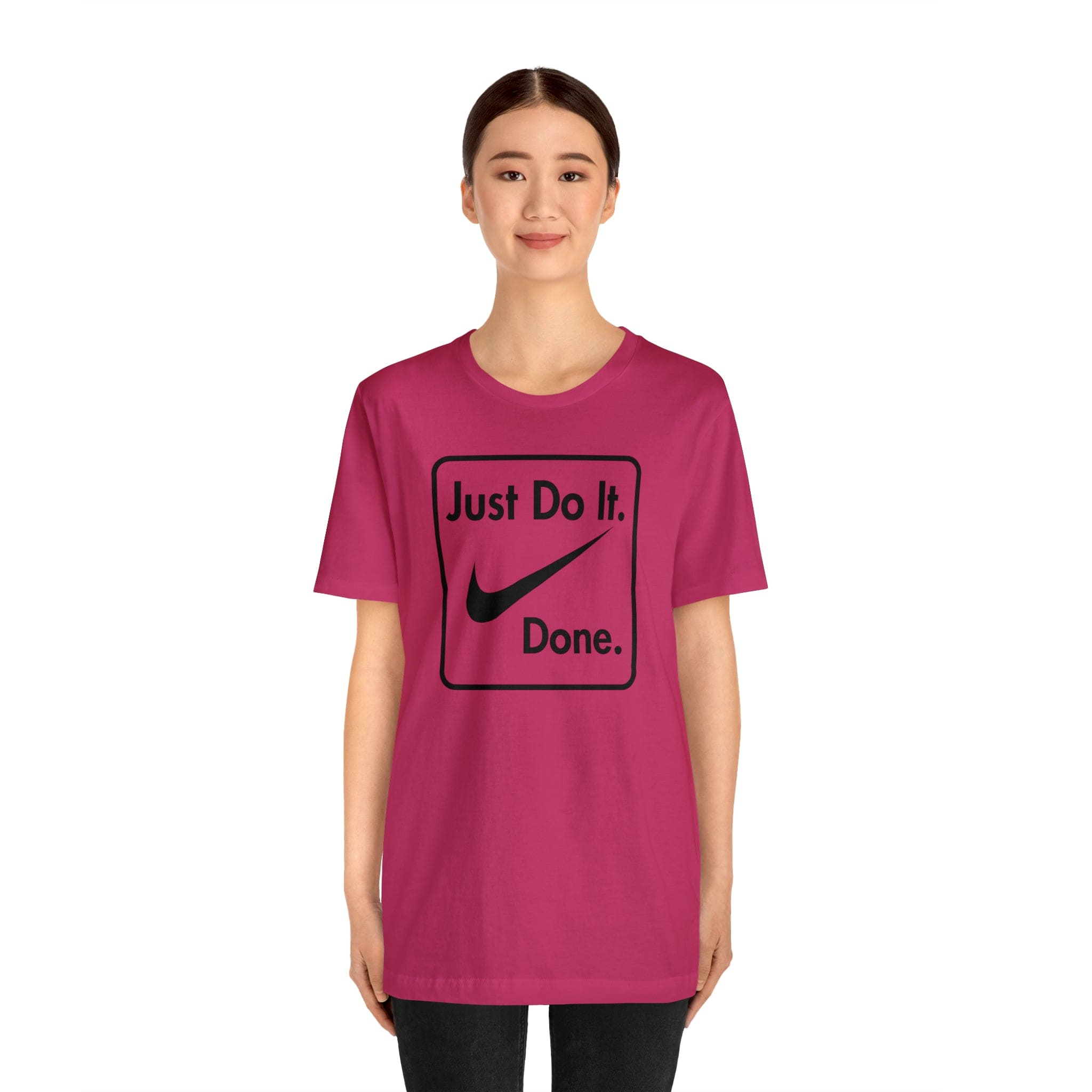 Printify T-Shirt Just Do It - Done - Jersey Short Sleeve Tee
