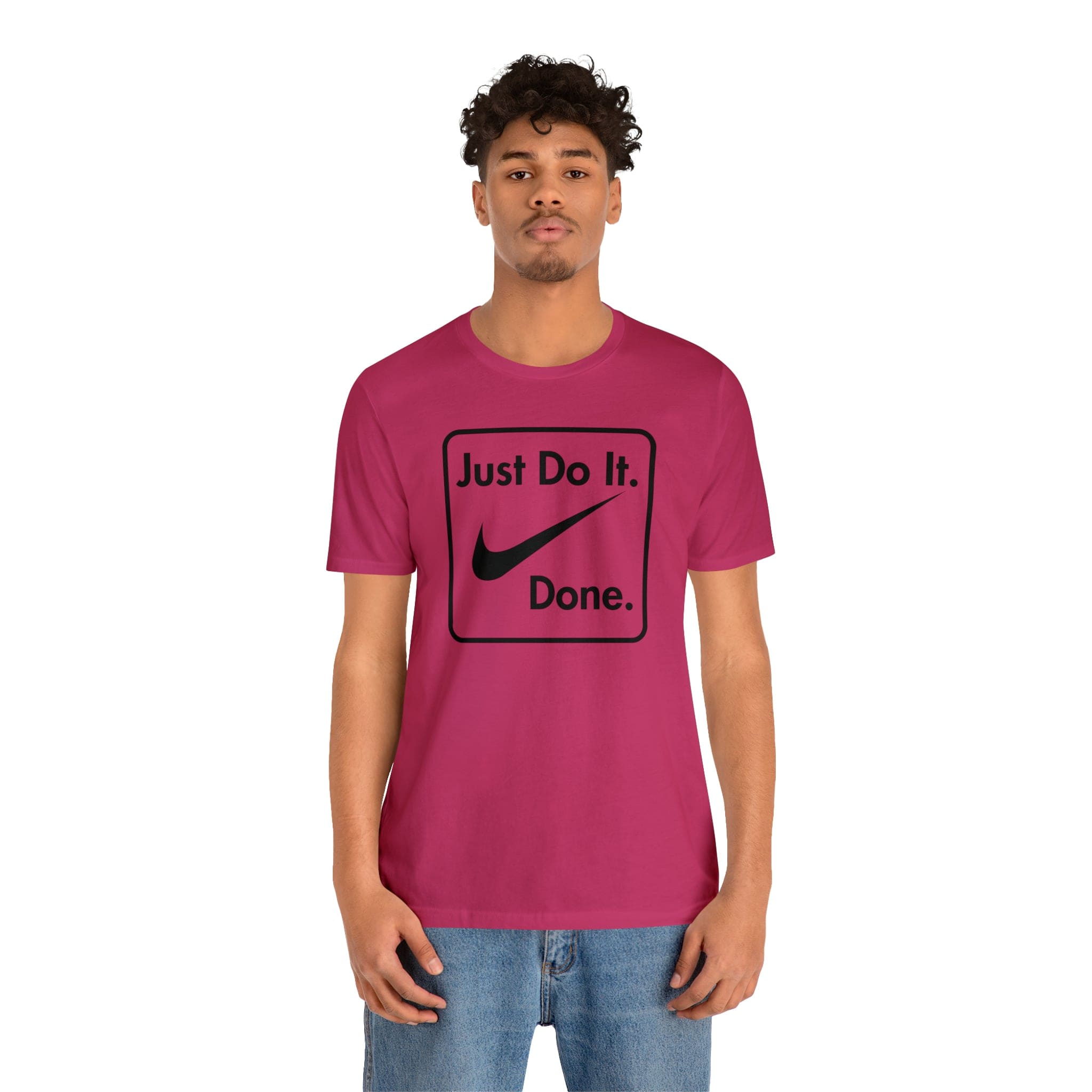 Printify T-Shirt Just Do It - Done - Jersey Short Sleeve Tee