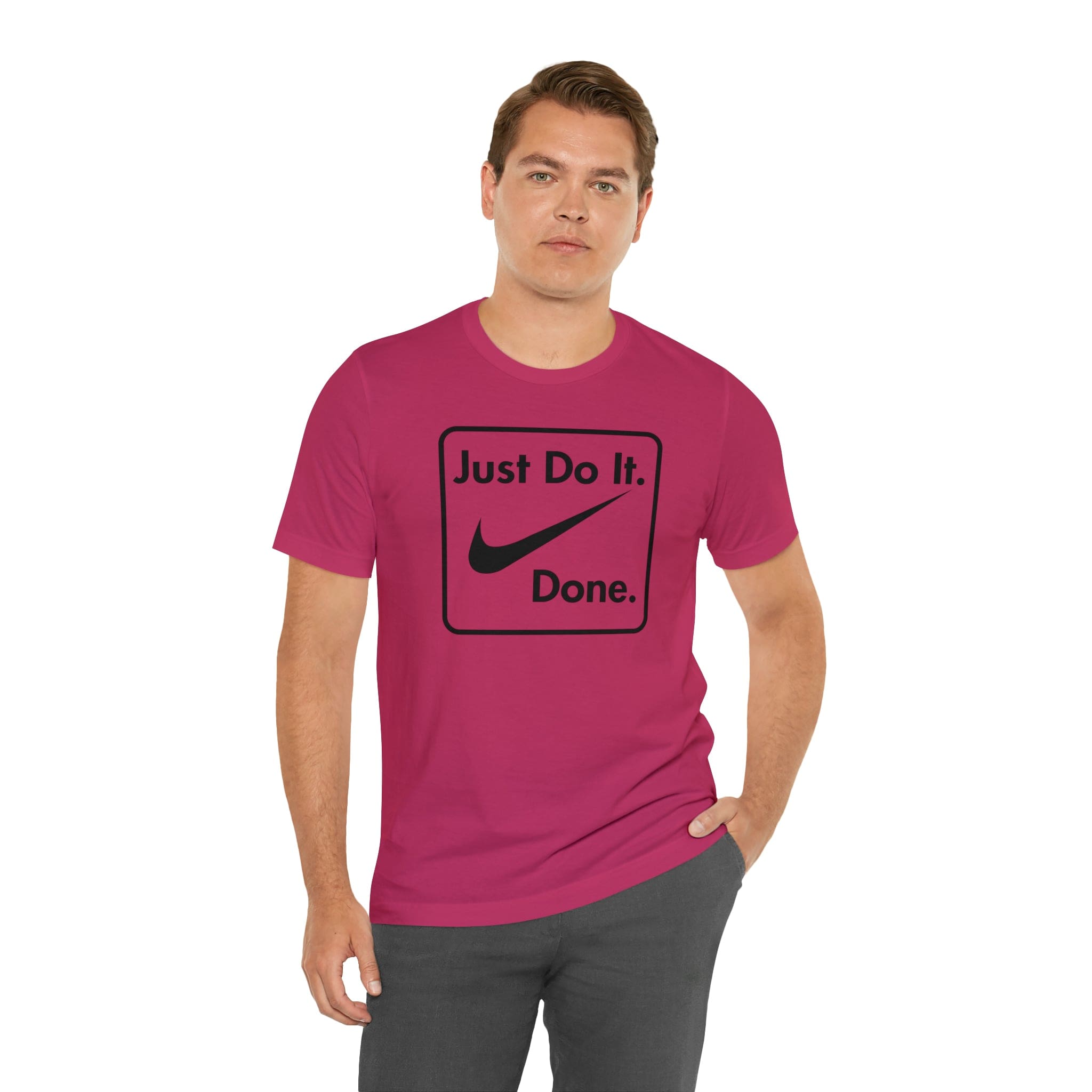 Printify T-Shirt Just Do It - Done - Jersey Short Sleeve Tee