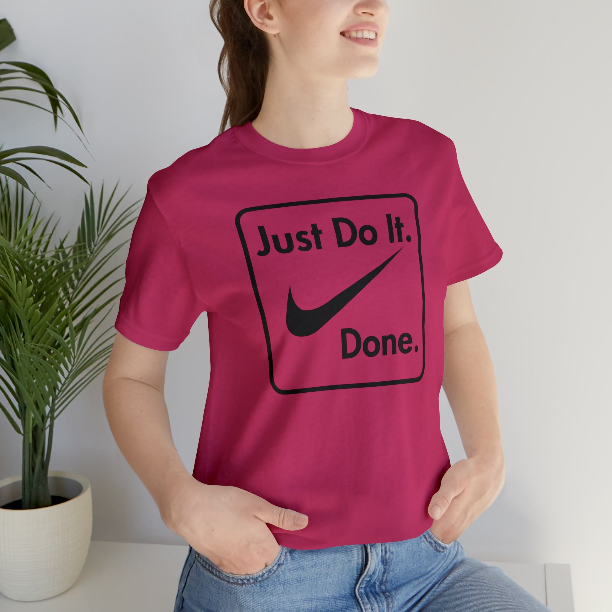 Printify T-Shirt Just Do It - Done - Jersey Short Sleeve Tee