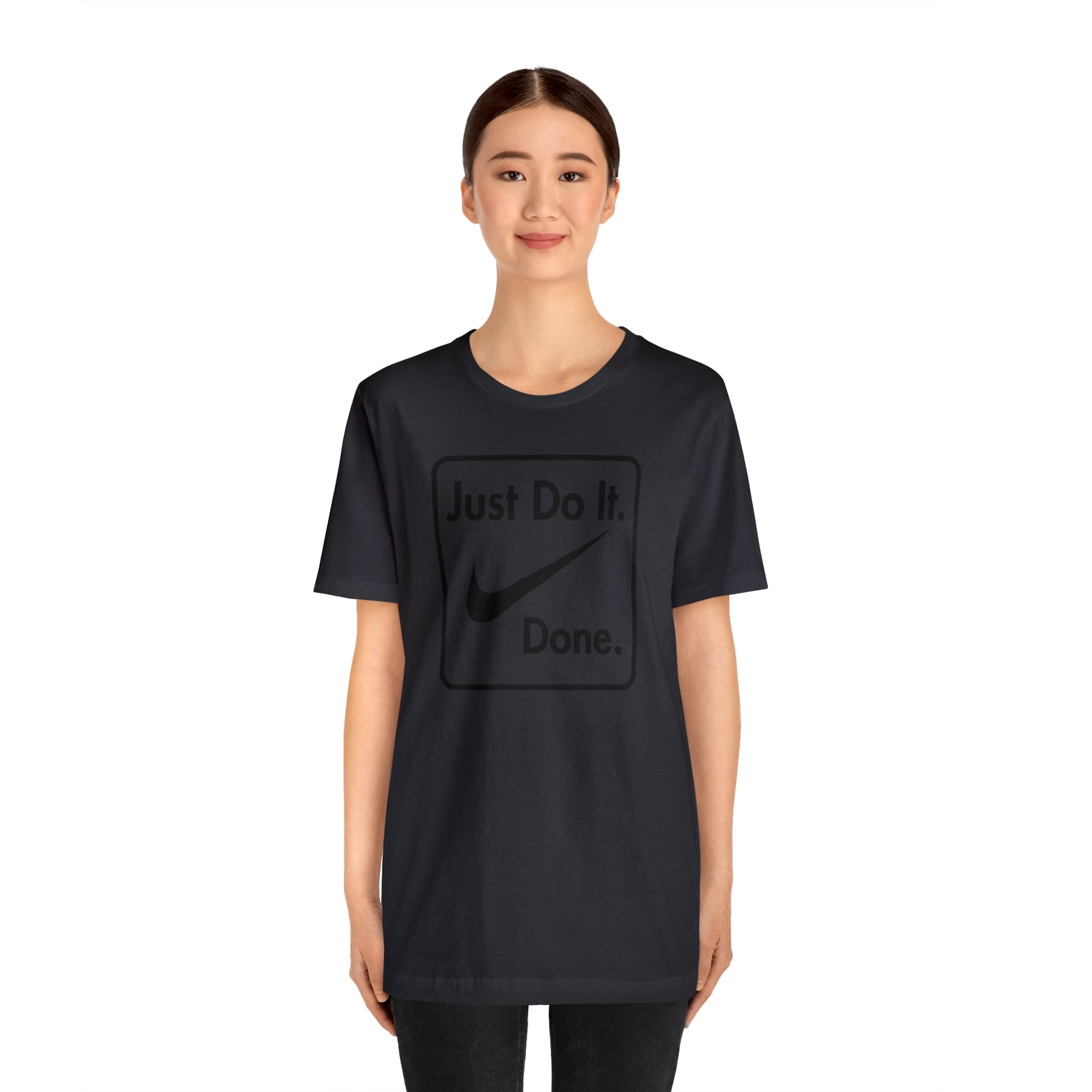 Printify T-Shirt Just Do It - Done - Jersey Short Sleeve Tee