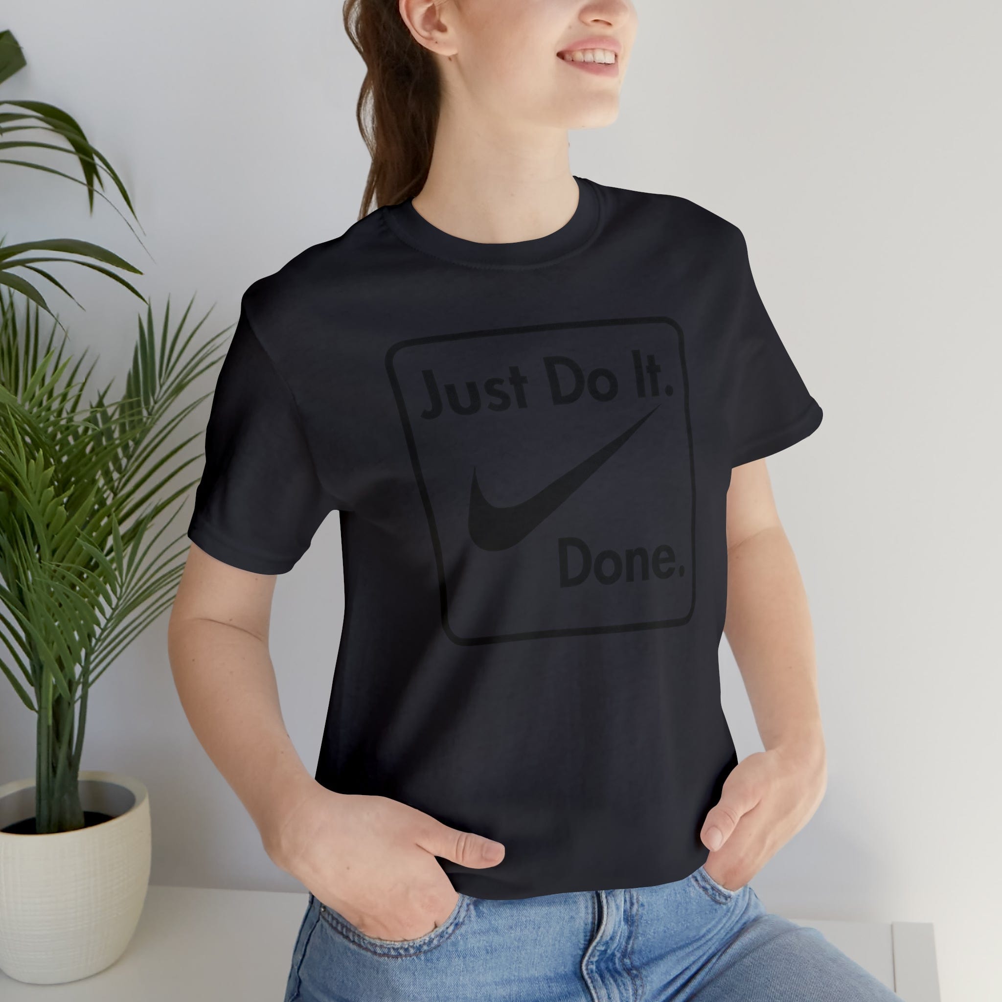 Printify T-Shirt Just Do It - Done - Jersey Short Sleeve Tee