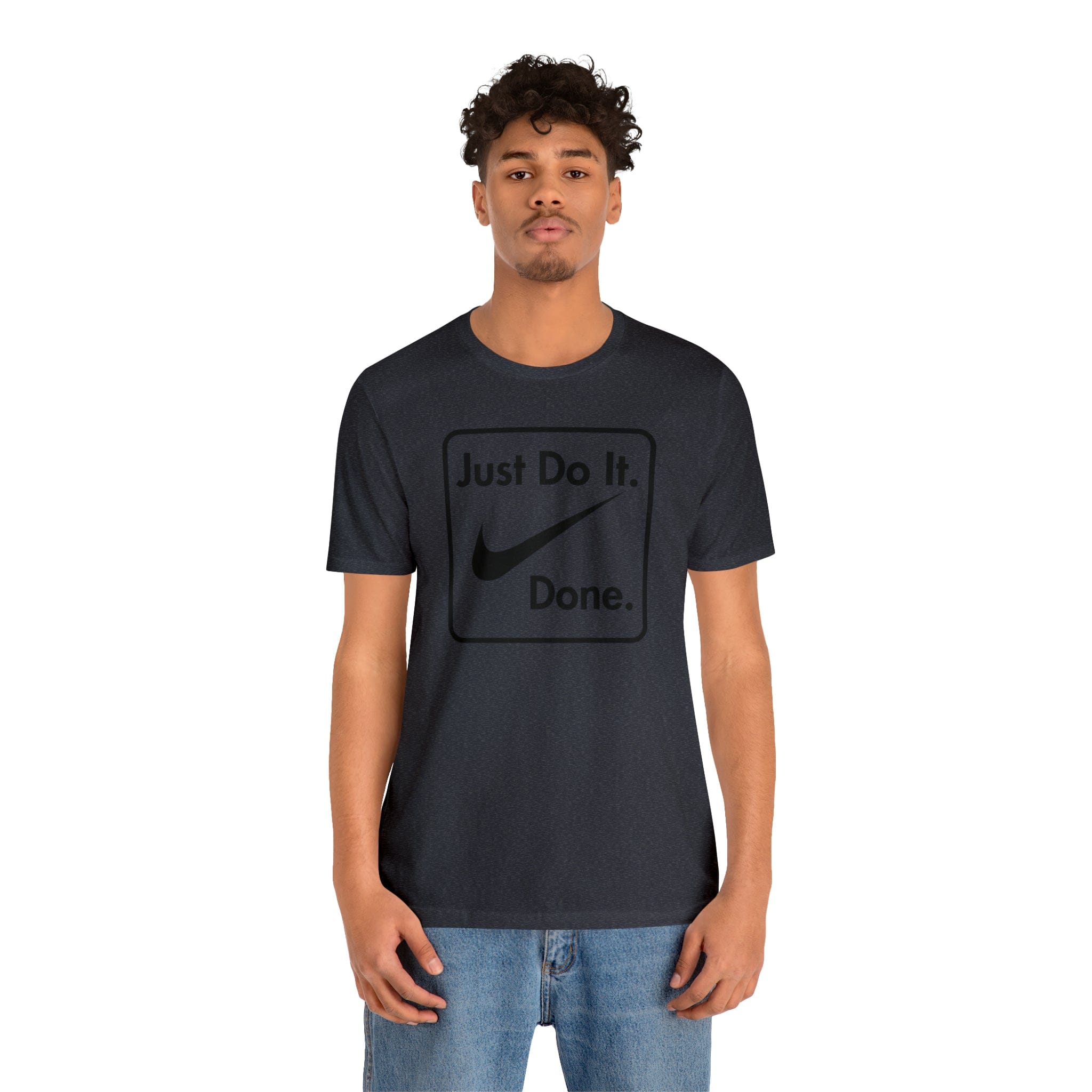 Printify T-Shirt Just Do It - Done - Jersey Short Sleeve Tee