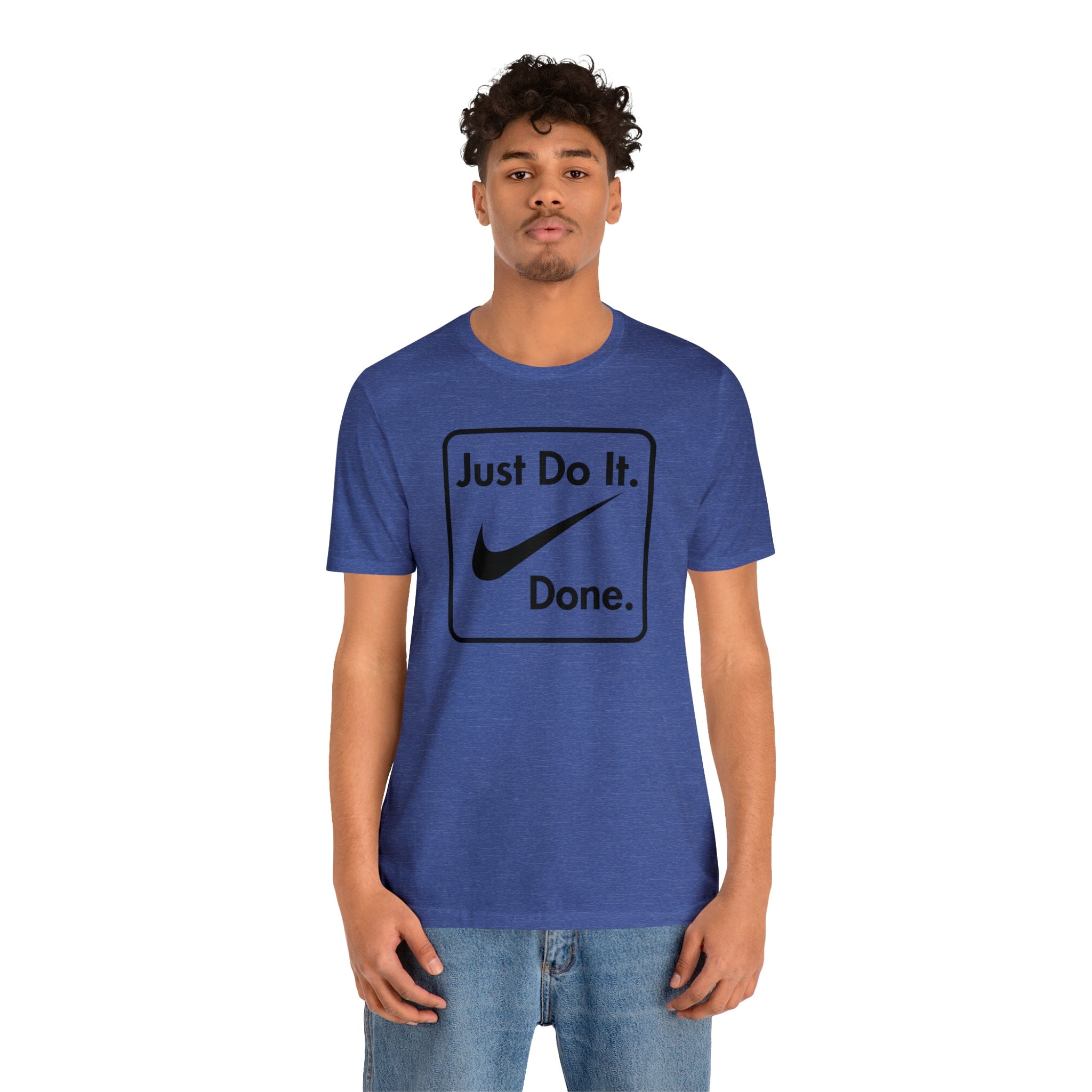 Printify T-Shirt Just Do It - Done - Jersey Short Sleeve Tee