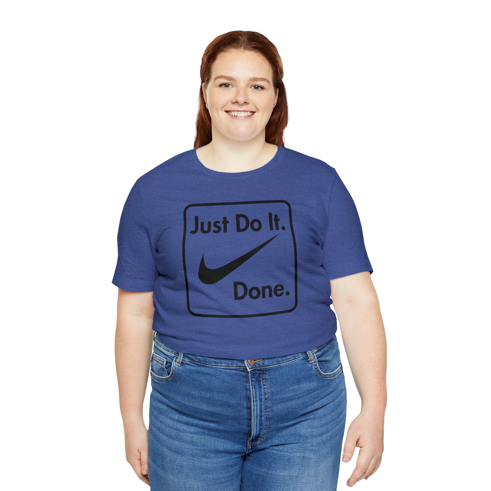 Printify T-Shirt Just Do It - Done - Jersey Short Sleeve Tee