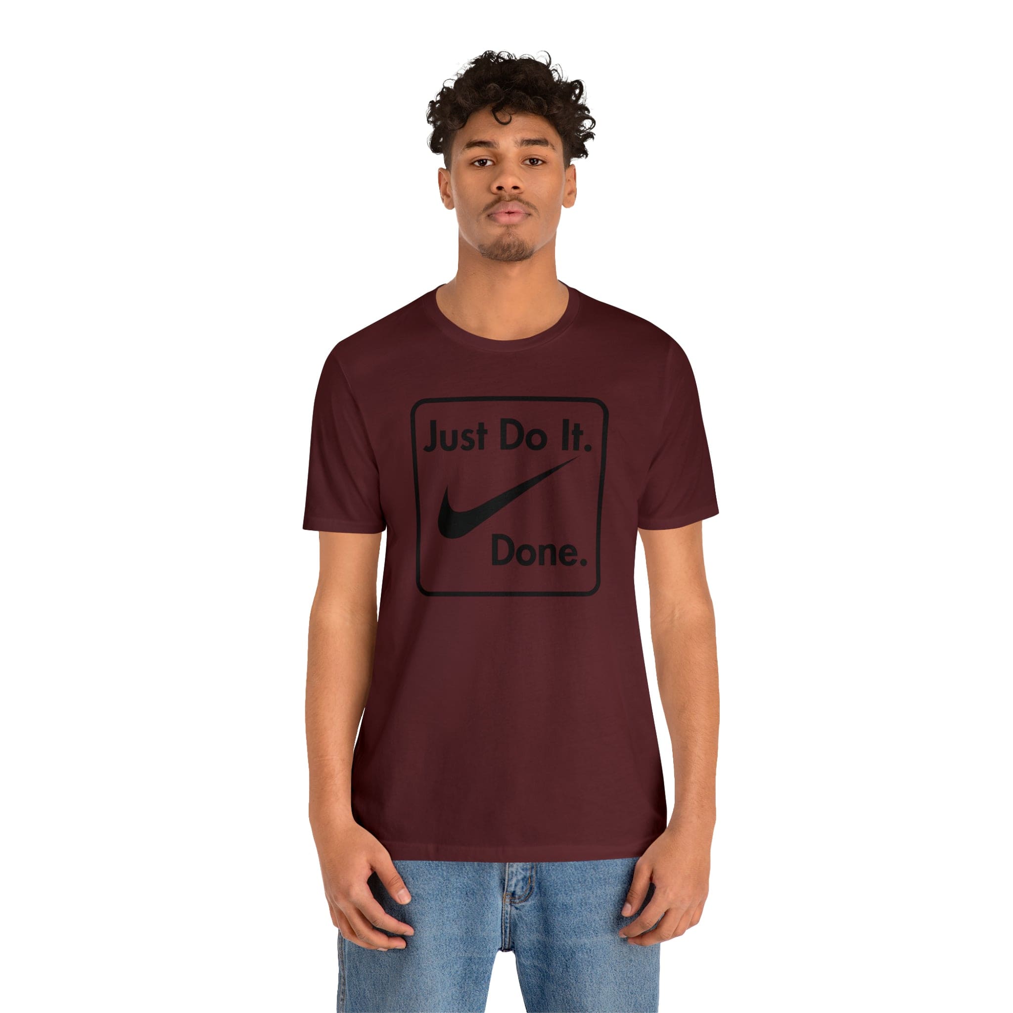 Printify T-Shirt Just Do It - Done - Jersey Short Sleeve Tee