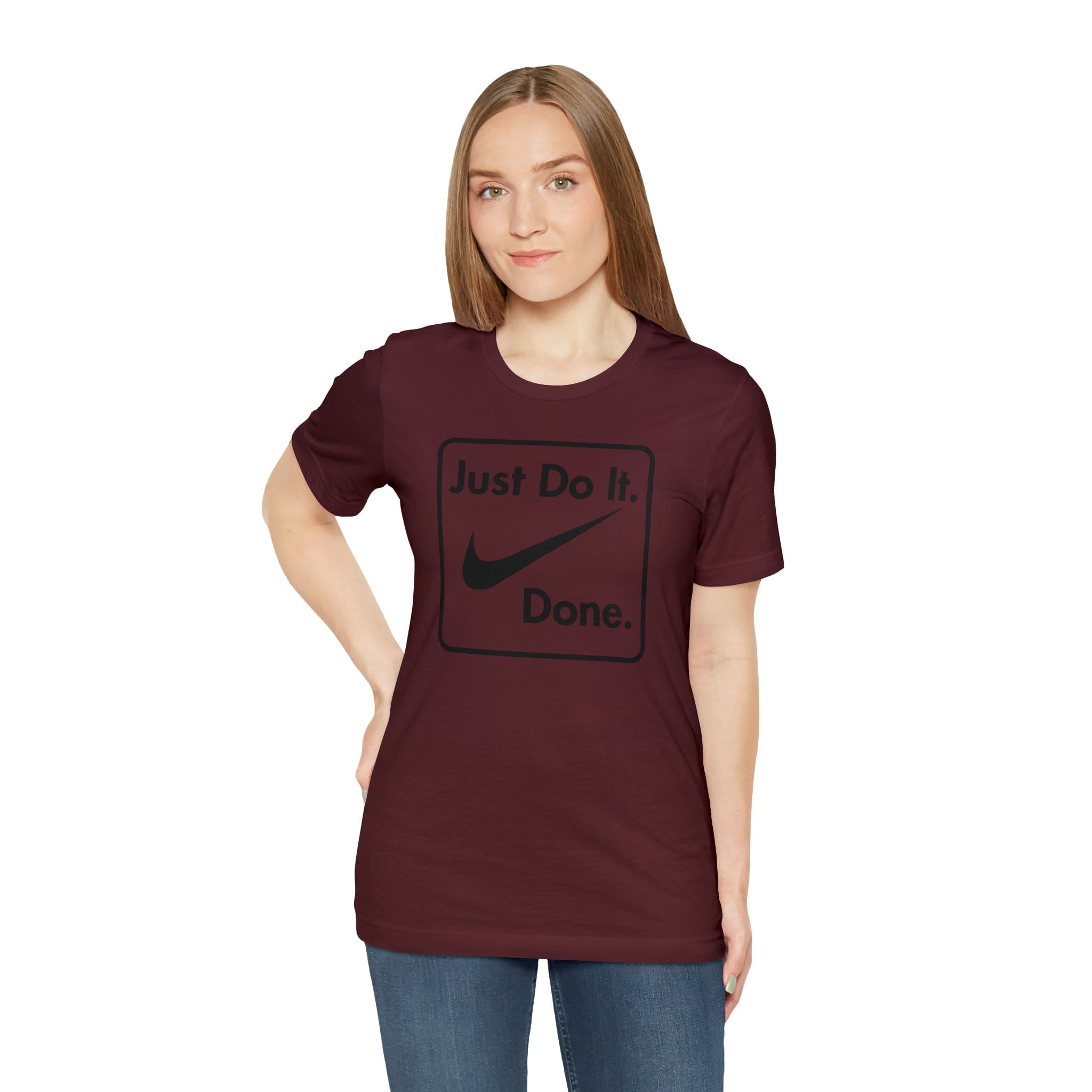 Printify T-Shirt Just Do It - Done - Jersey Short Sleeve Tee