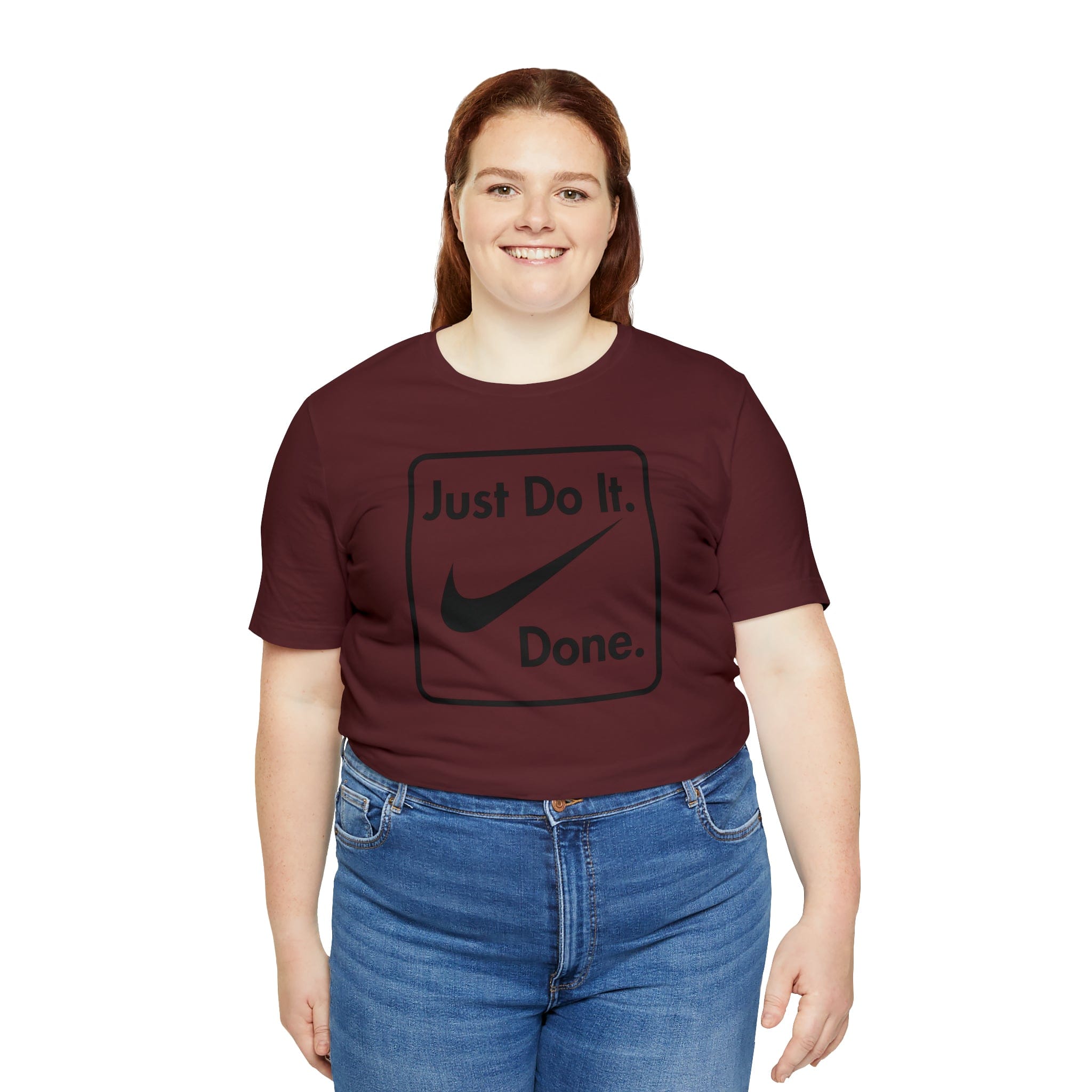 Printify T-Shirt Just Do It - Done - Jersey Short Sleeve Tee