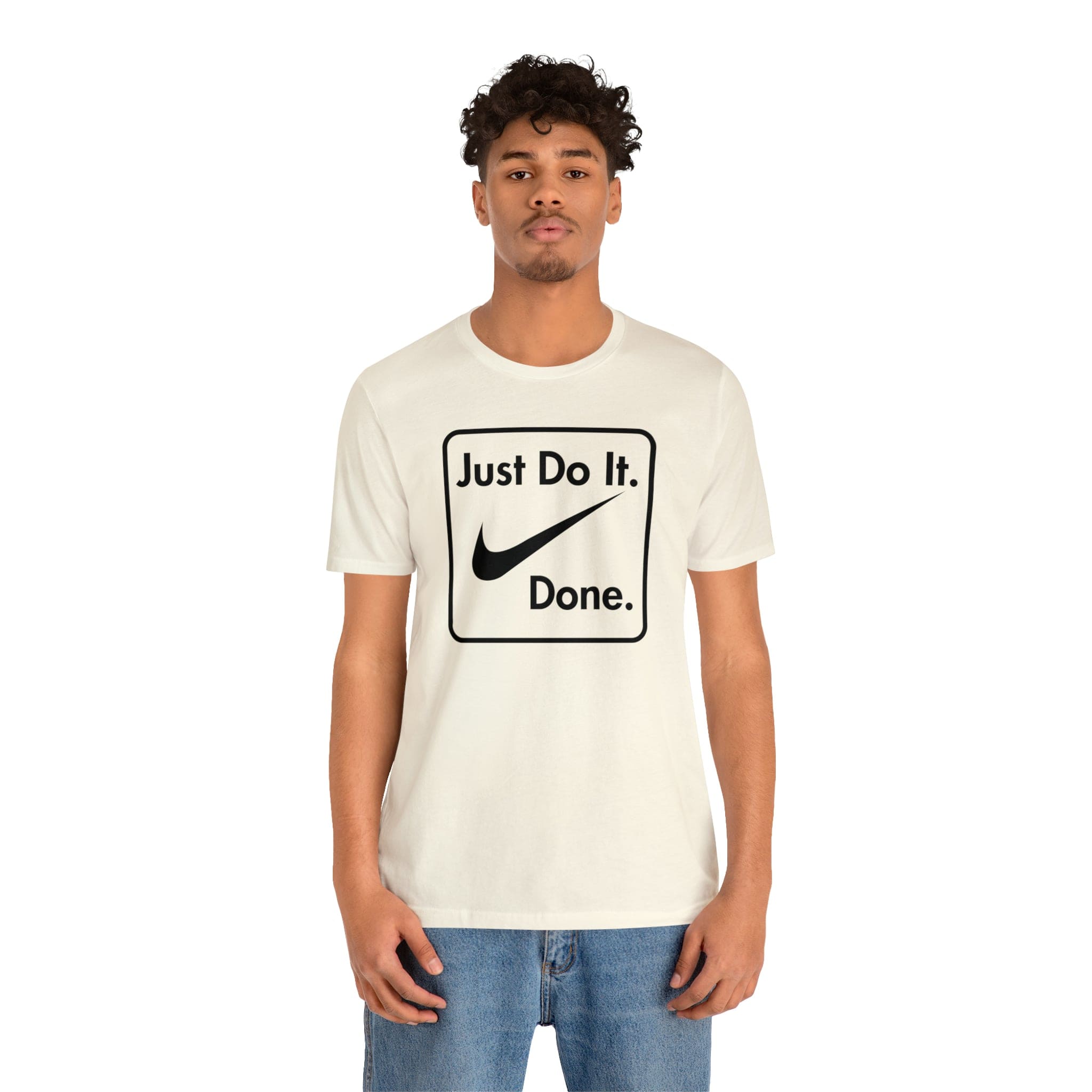 Printify T-Shirt Just Do It - Done - Jersey Short Sleeve Tee