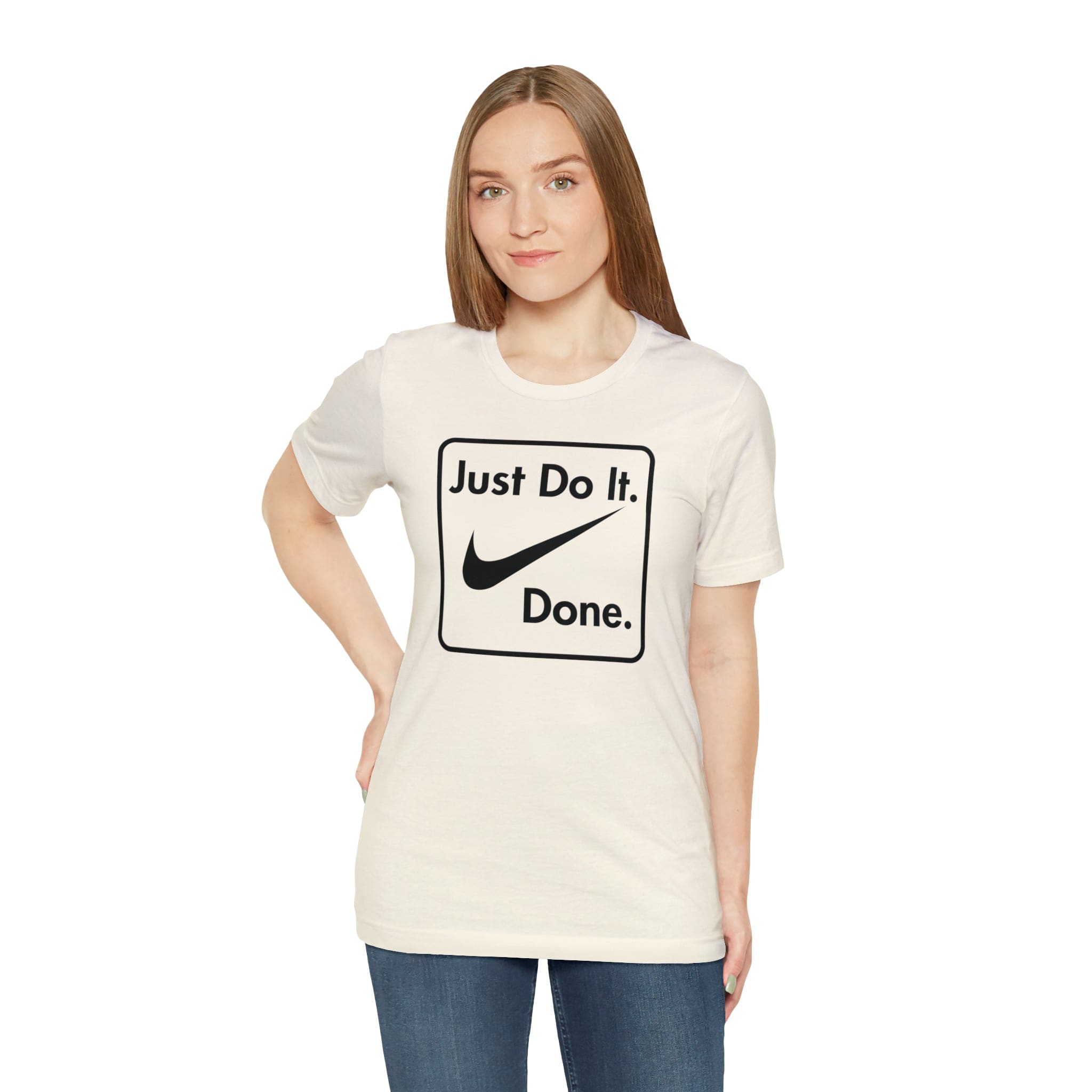 Printify T-Shirt Just Do It - Done - Jersey Short Sleeve Tee