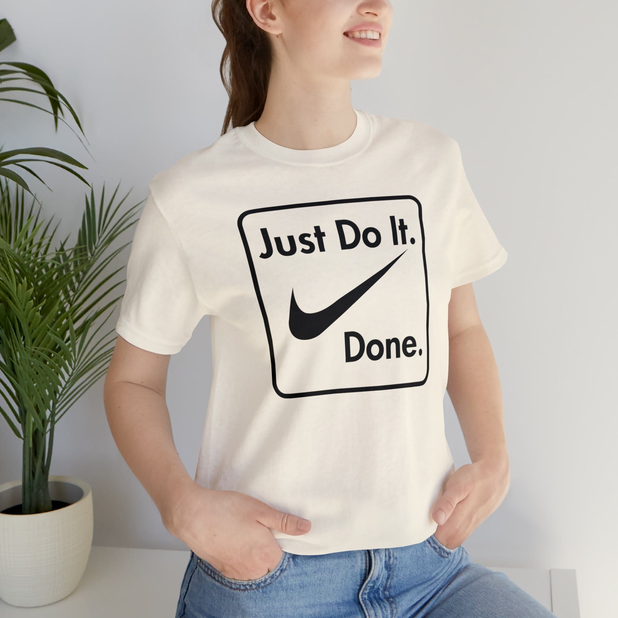 Printify T-Shirt Just Do It - Done - Jersey Short Sleeve Tee