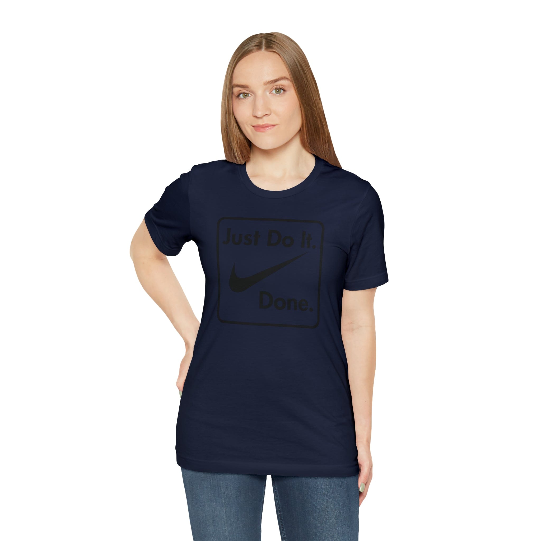 Printify T-Shirt Just Do It - Done - Jersey Short Sleeve Tee