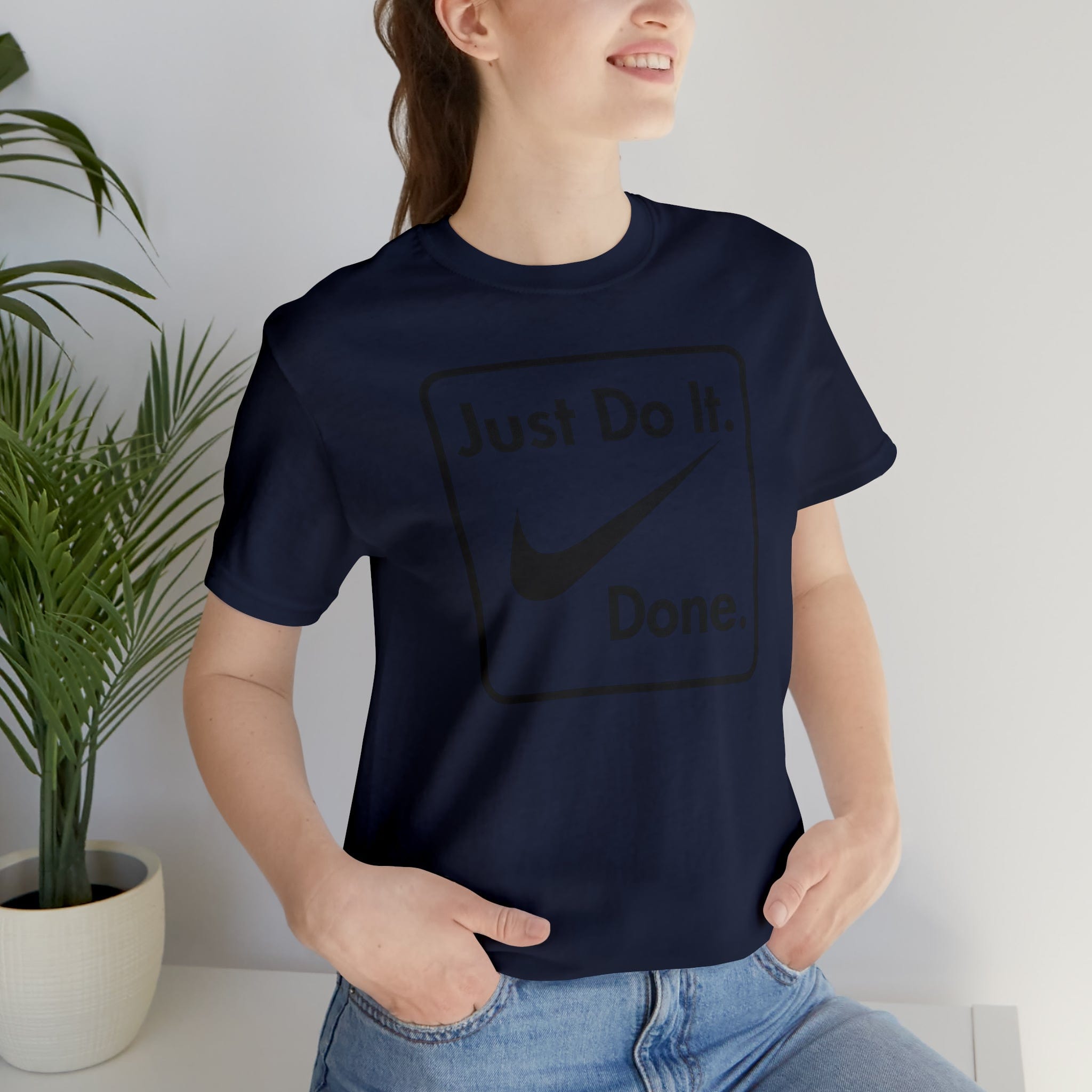 Printify T-Shirt Just Do It - Done - Jersey Short Sleeve Tee