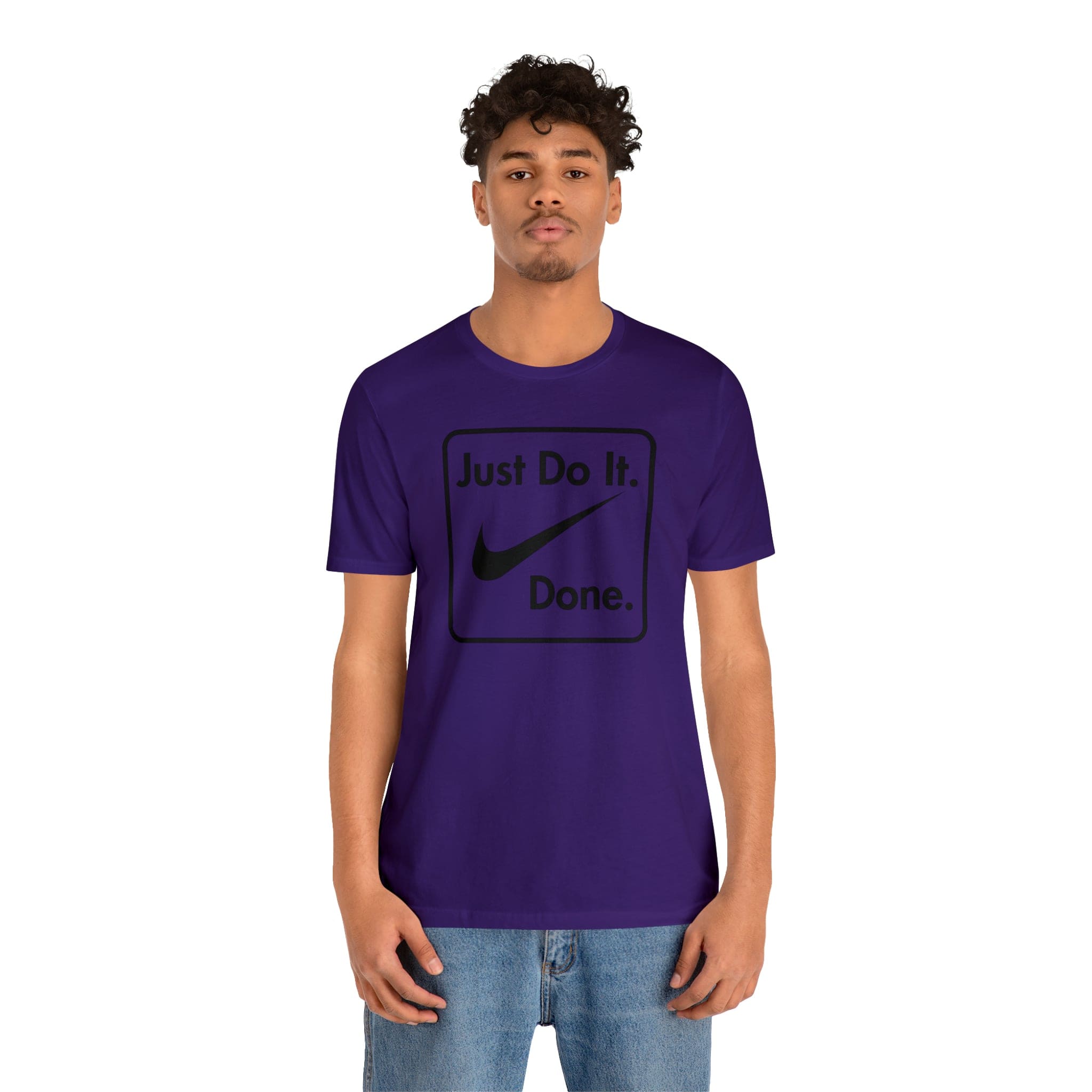 Printify T-Shirt Just Do It - Done - Jersey Short Sleeve Tee