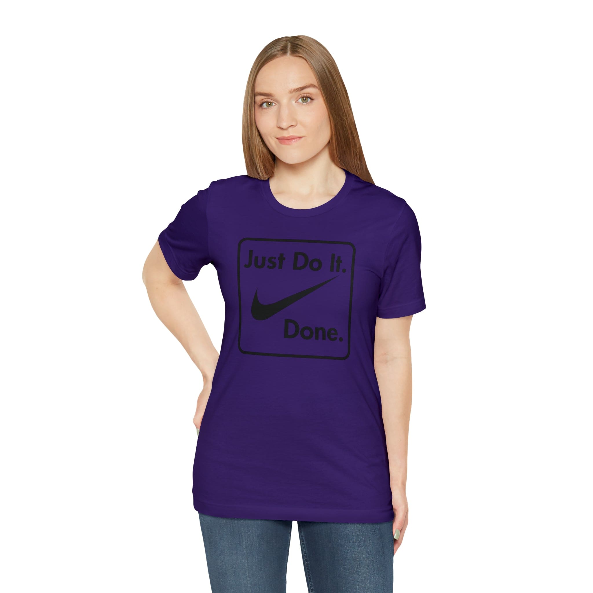 Printify T-Shirt Just Do It - Done - Jersey Short Sleeve Tee