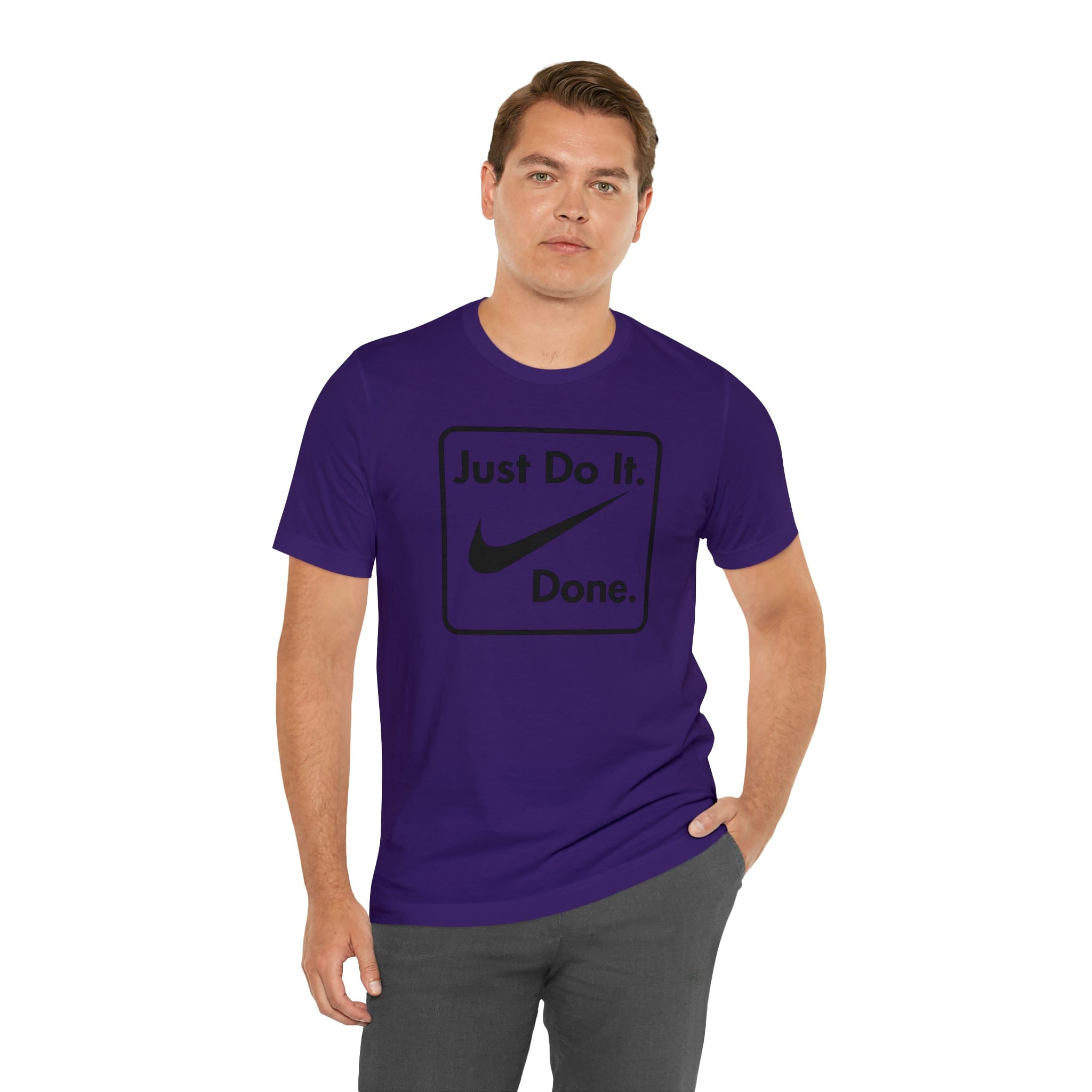 Printify T-Shirt Just Do It - Done - Jersey Short Sleeve Tee