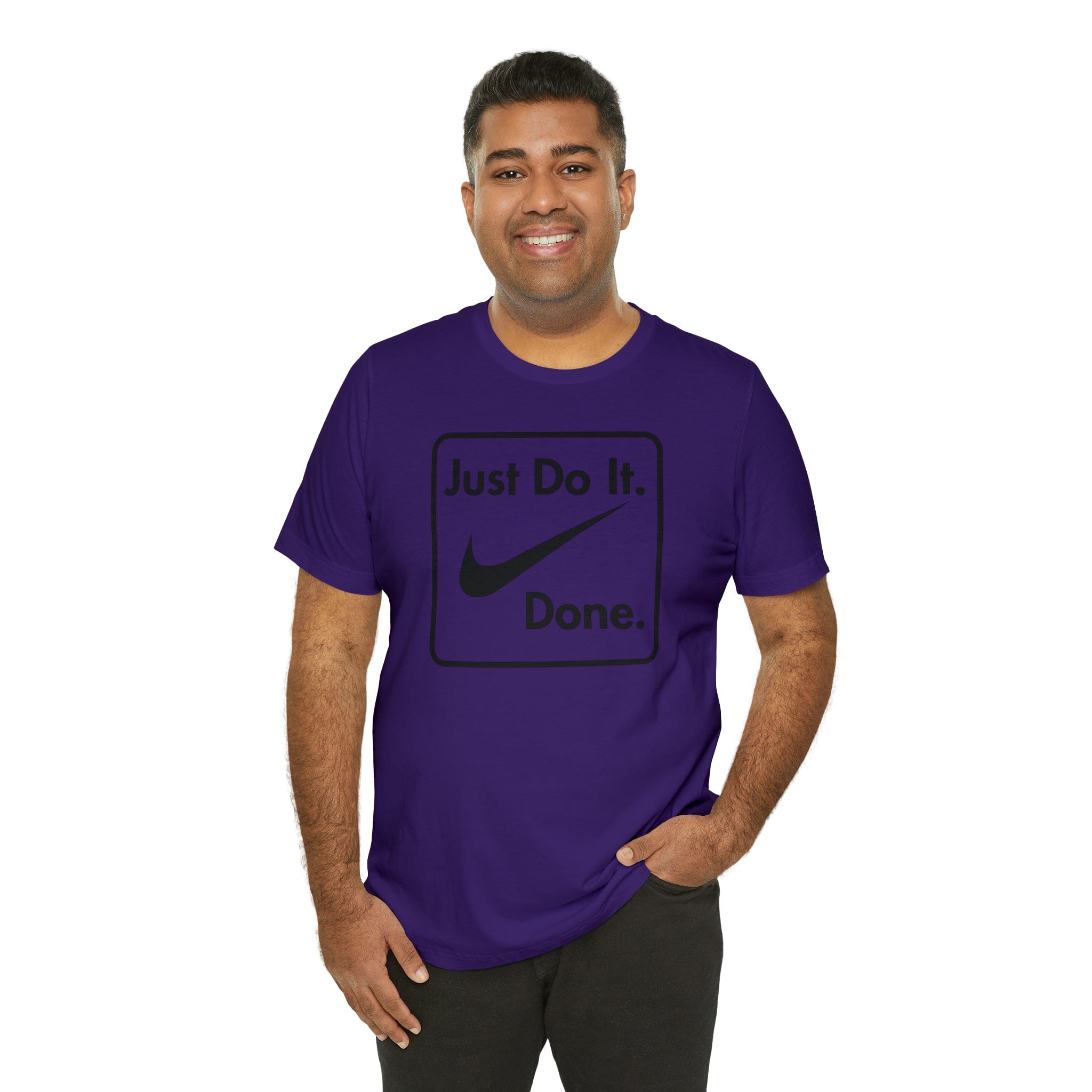 Printify T-Shirt Just Do It - Done - Jersey Short Sleeve Tee