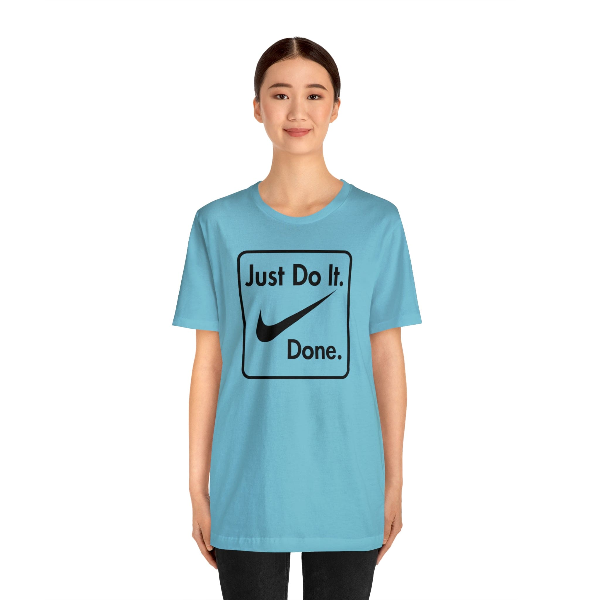 Printify T-Shirt Just Do It - Done - Jersey Short Sleeve Tee