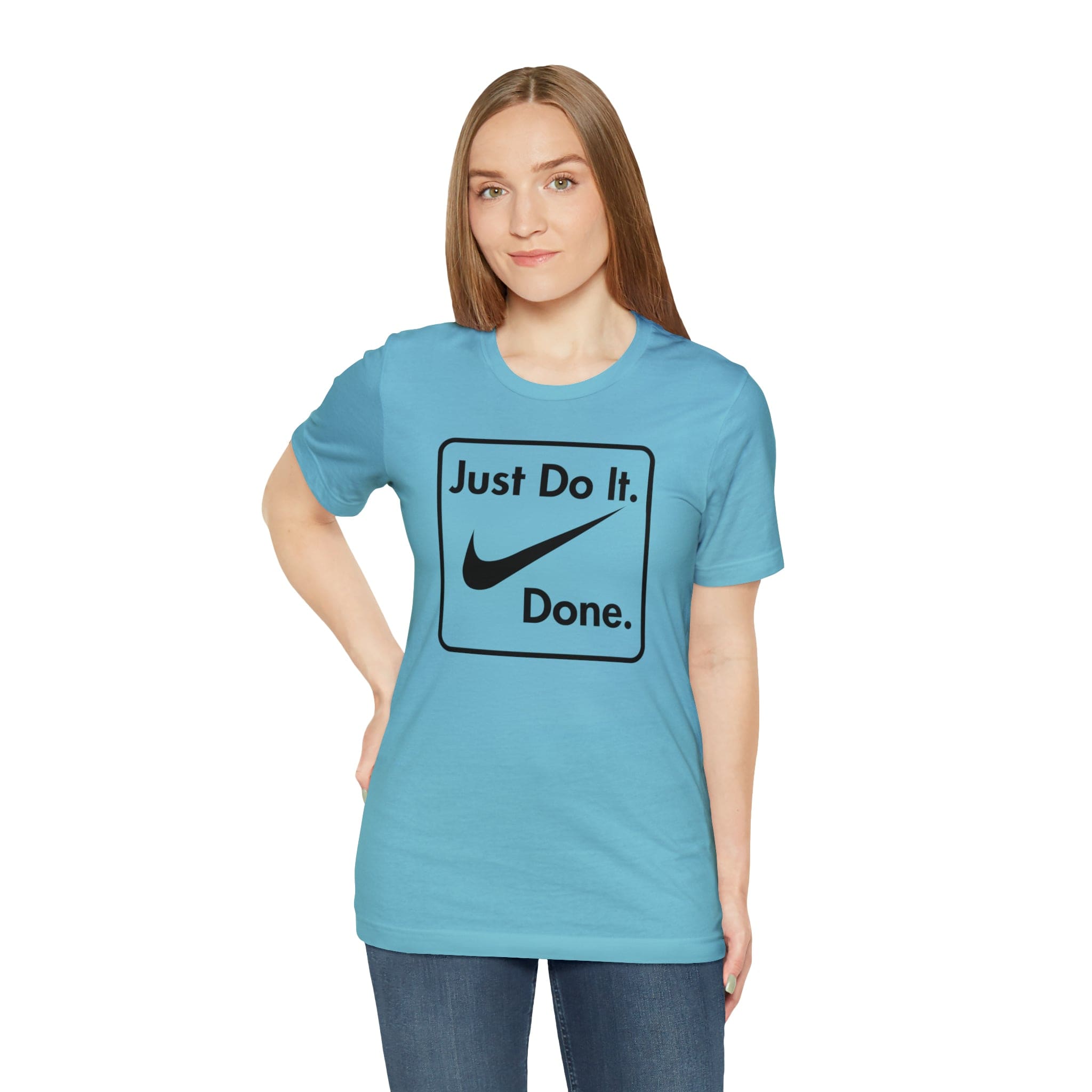Printify T-Shirt Just Do It - Done - Jersey Short Sleeve Tee